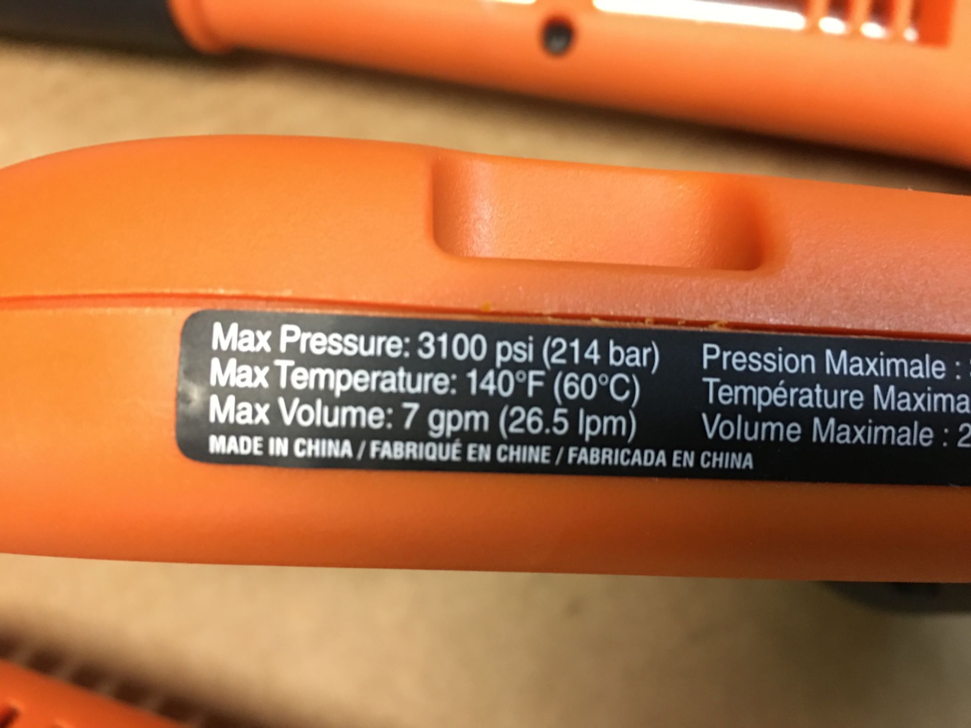 Power Care 3100 PSI Pressure Washer Gun Lot - Image 2 of 2