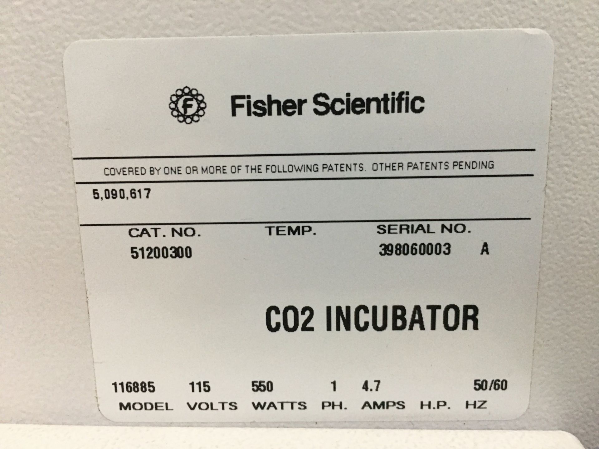 Fisher Scientific CO2 Incubator - Image 6 of 6