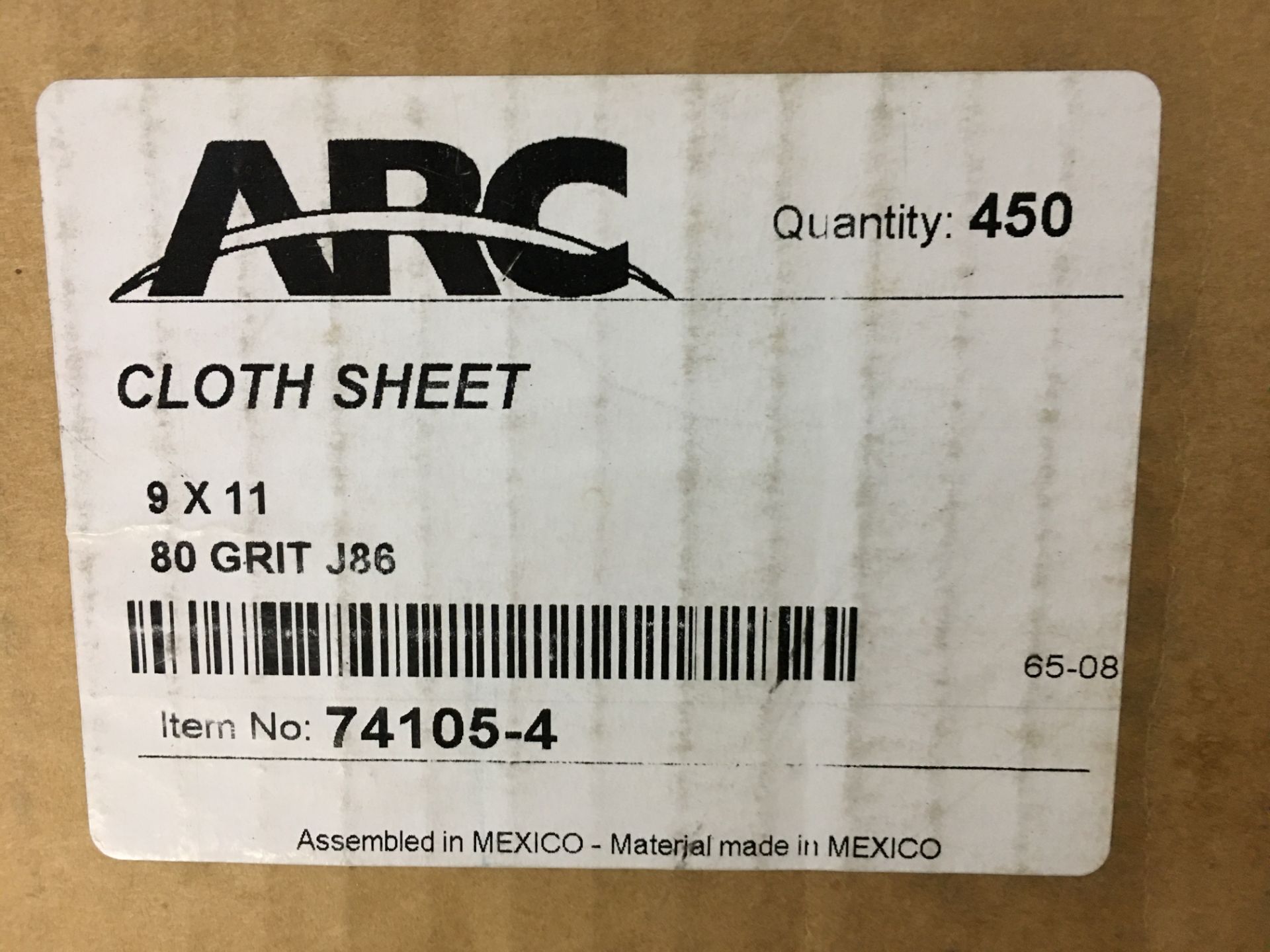 ARC Abrasives J-86 9"x11" Cloth Sanding Sheets - Image 2 of 2