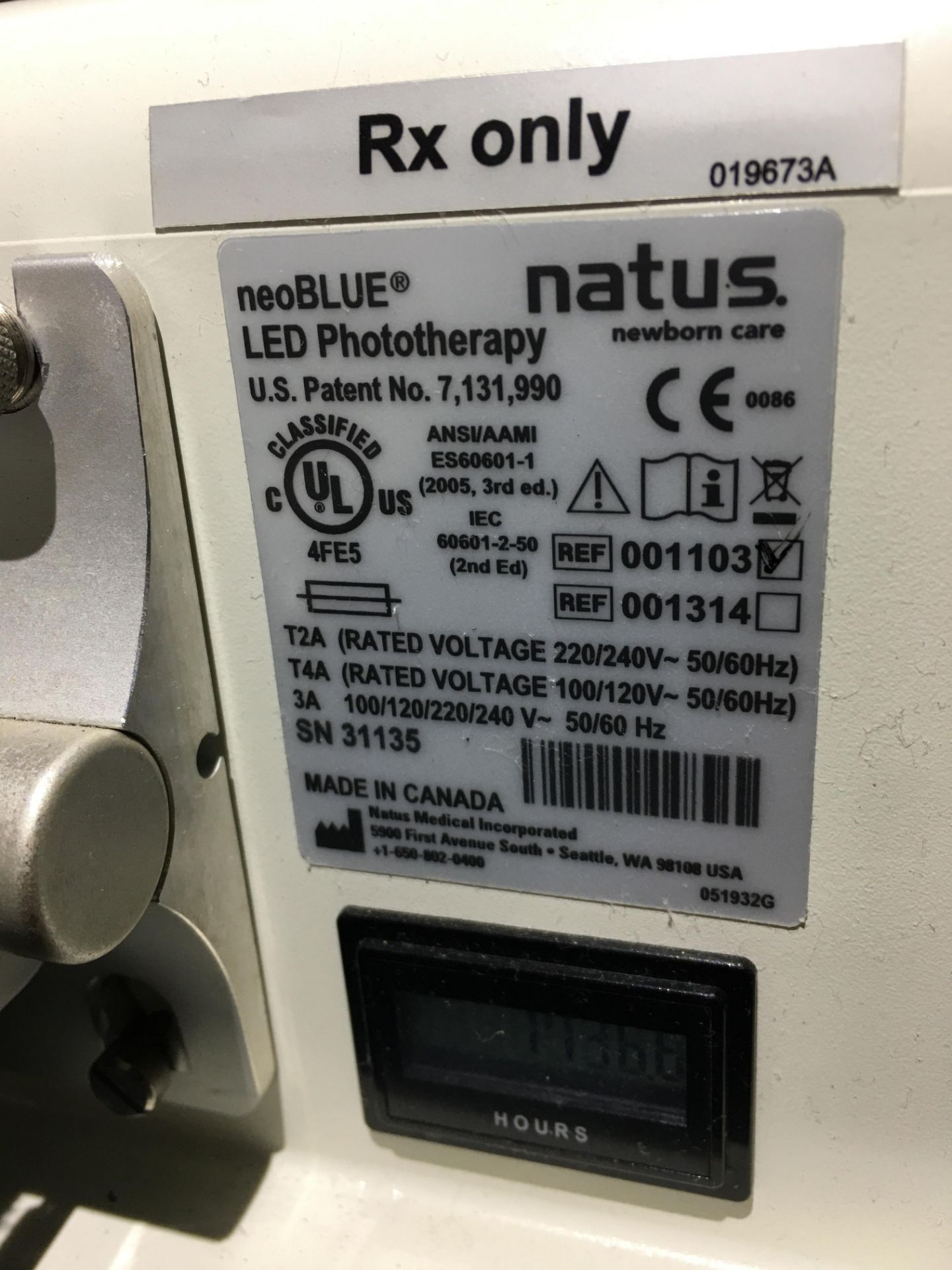 Natus 001103 LED Phototherapy Light - Image 3 of 3
