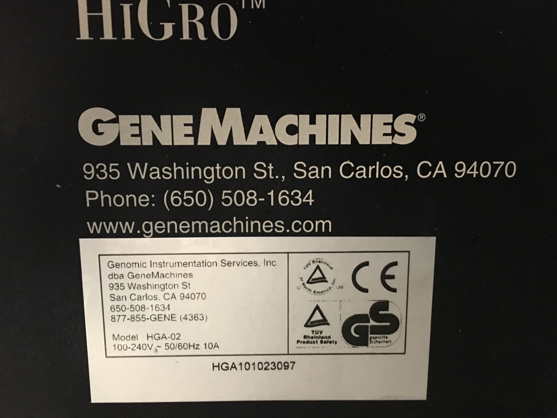 GeneMachines HiGro Model HGA-02 - Image 7 of 7