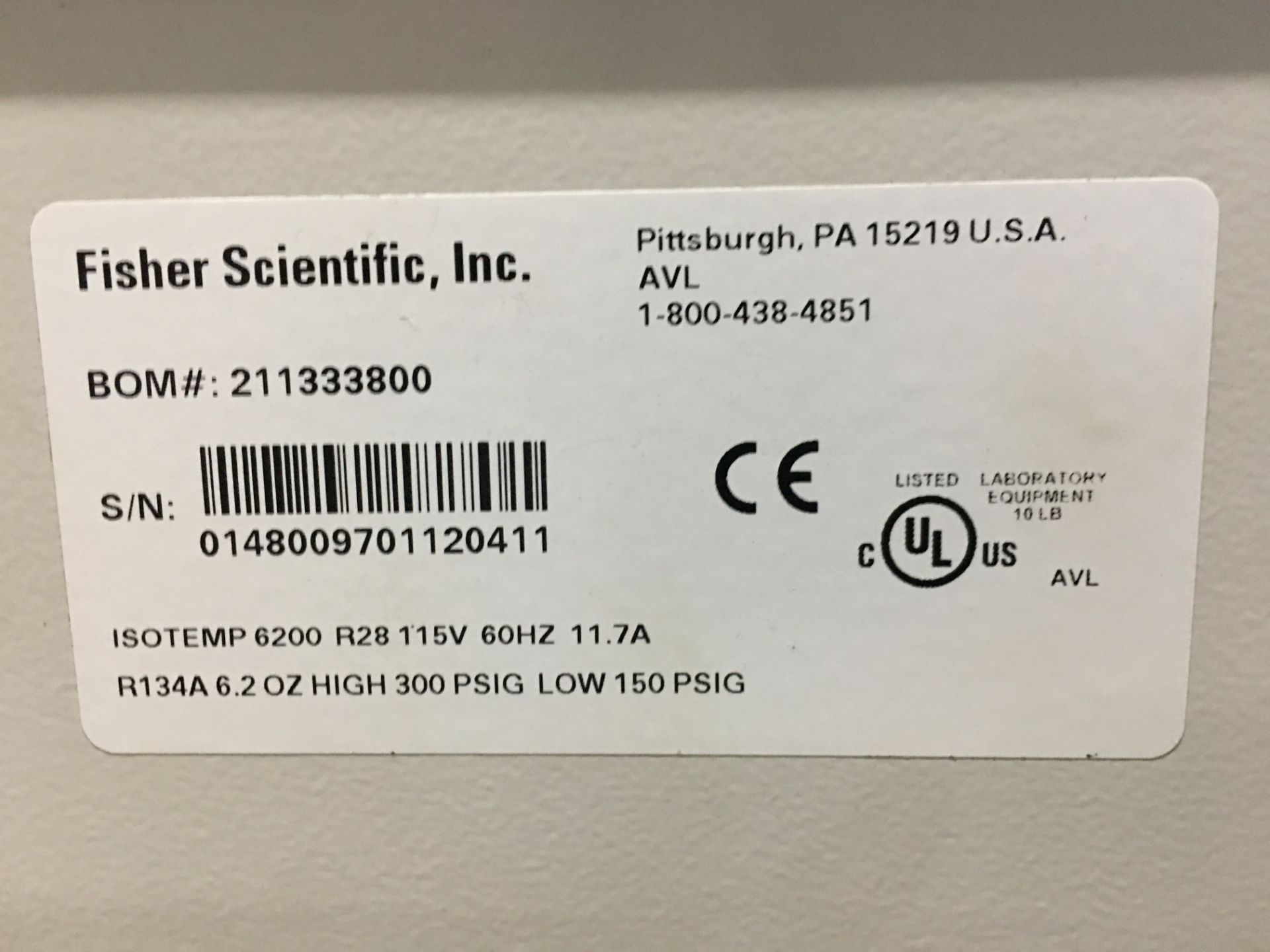 Fisher Scientific Isotemp 6200 Recirculating Chiller - Image 5 of 5