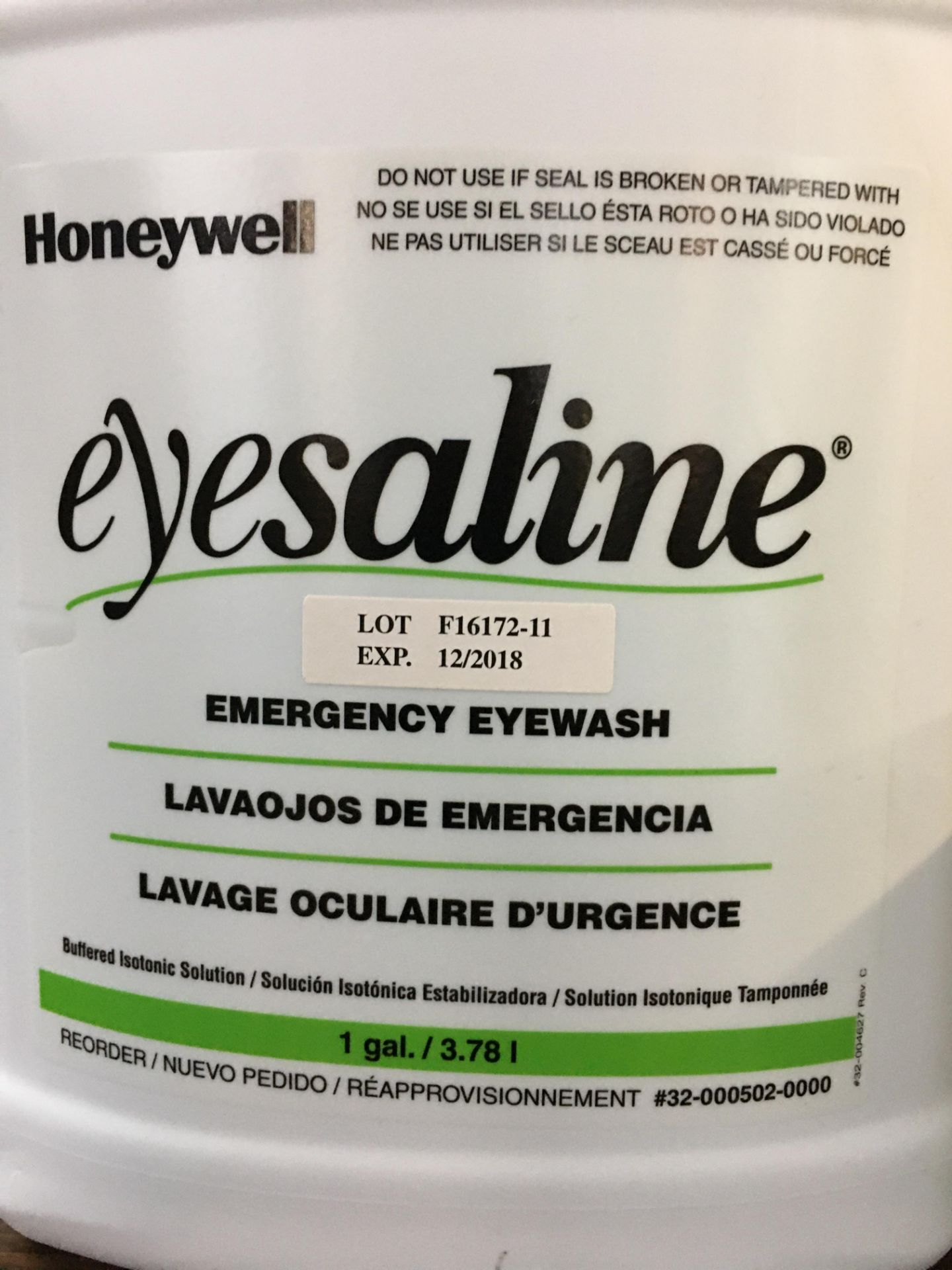 Honeywell Eyesaline Emergency Eye Wash - Image 2 of 2