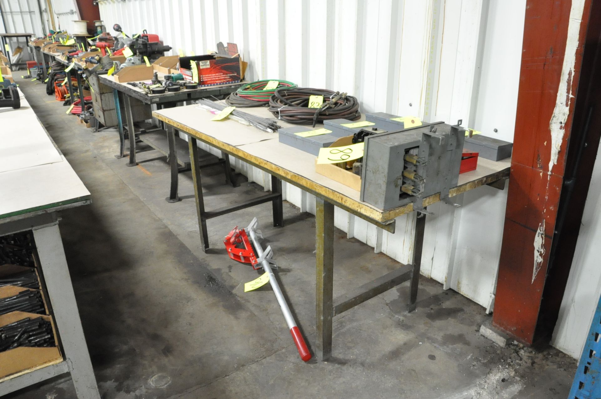 Lot-(7) Work Benches, (Contents Not Included), (Not to Be Removed - Image 2 of 2
