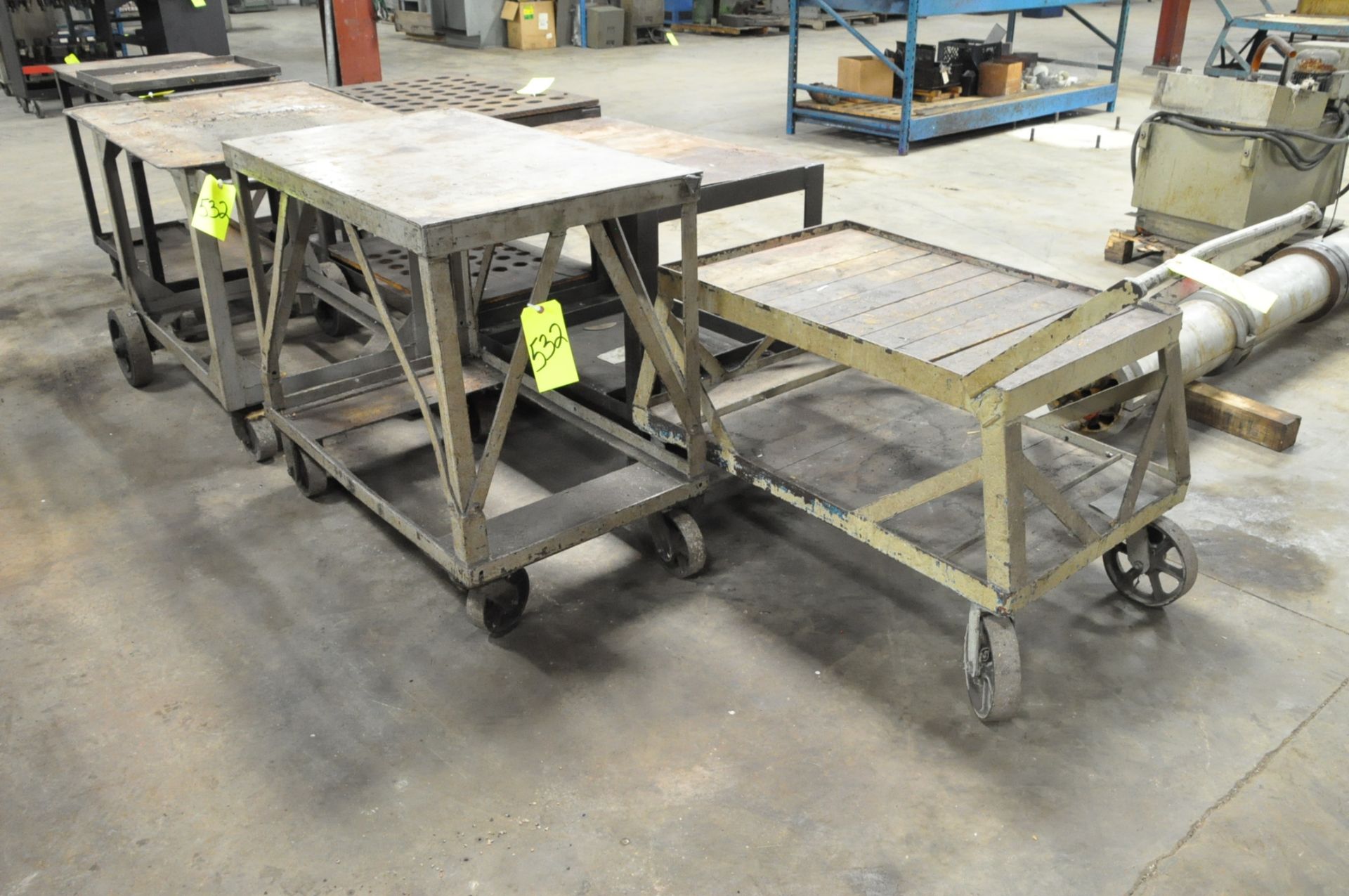 Lot-(7) Various Steel Carts