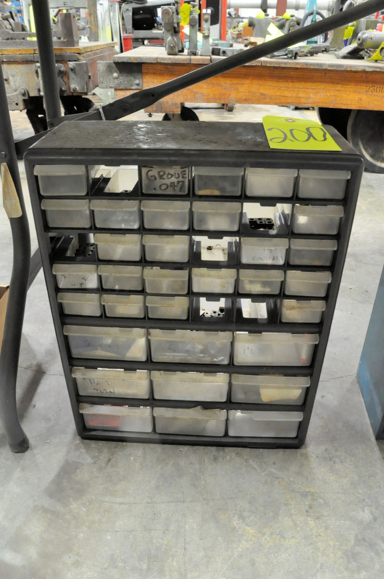 Organizer Cabinet with Carbide Insert Contents