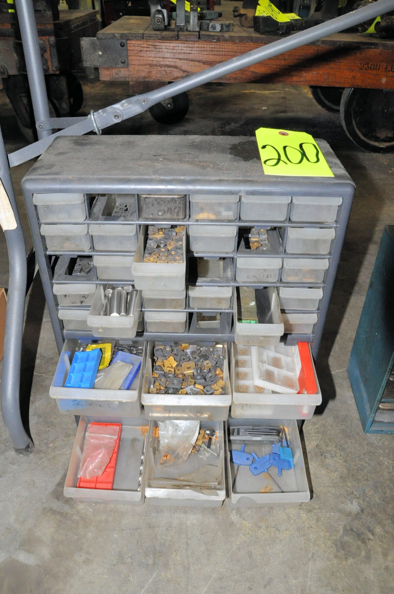 Organizer Cabinet with Carbide Insert Contents - Image 2 of 2