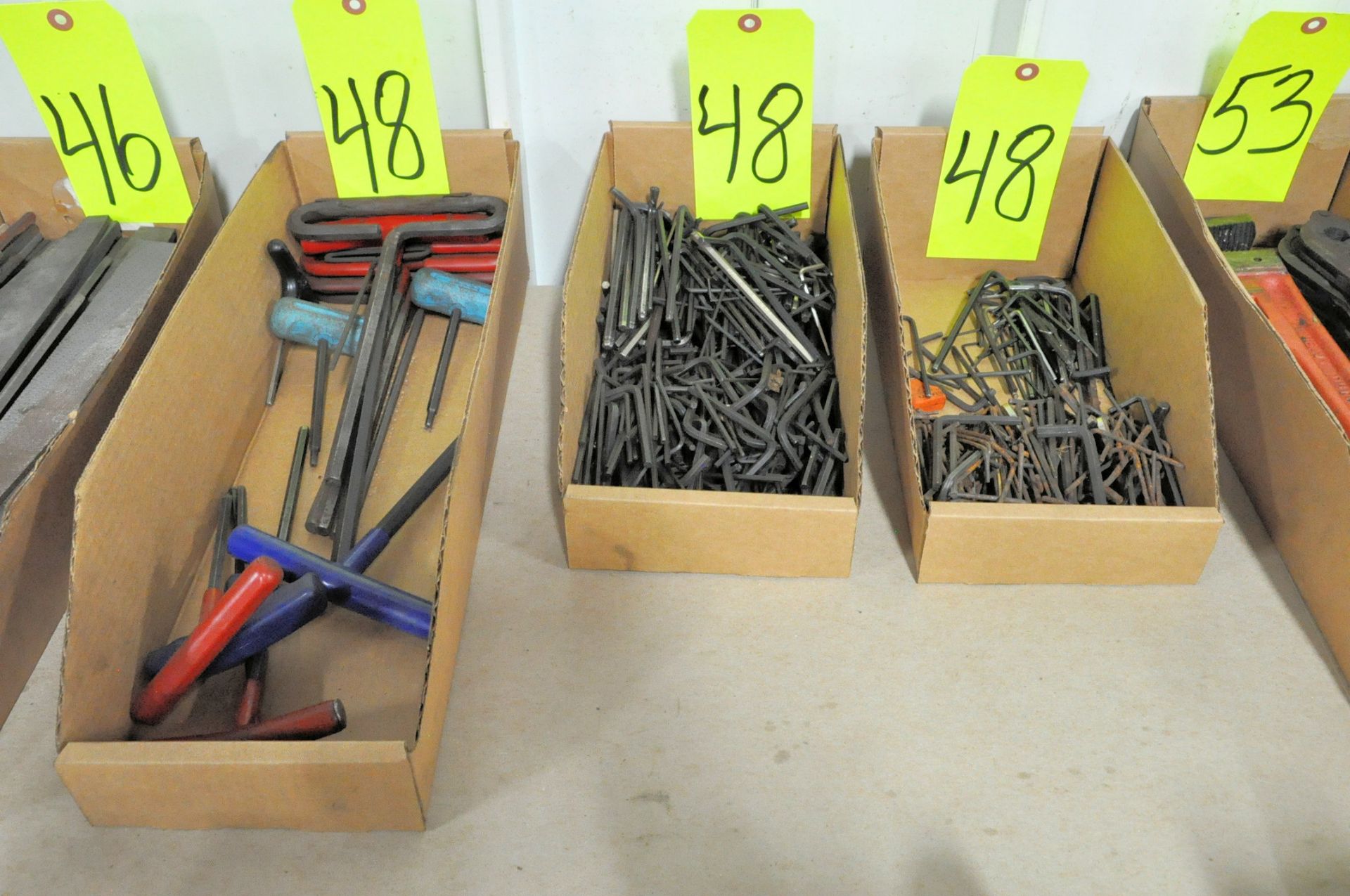 Lot-T Handle Allen Wrenches and Small Allen Wrenches in (3) Boxes