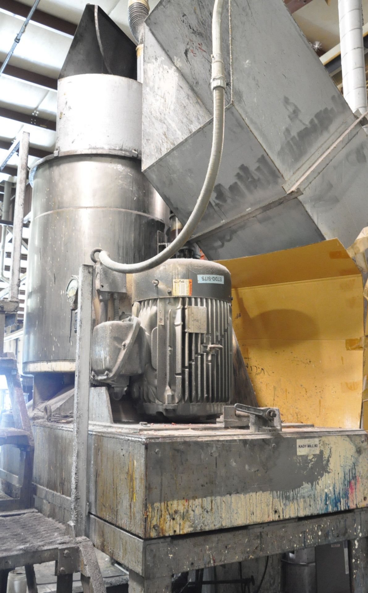Kady 1,350-Lbs. Capacity Grinding Mill, 50-HP Motor, with Stand and Exhaust Hood - Image 3 of 3