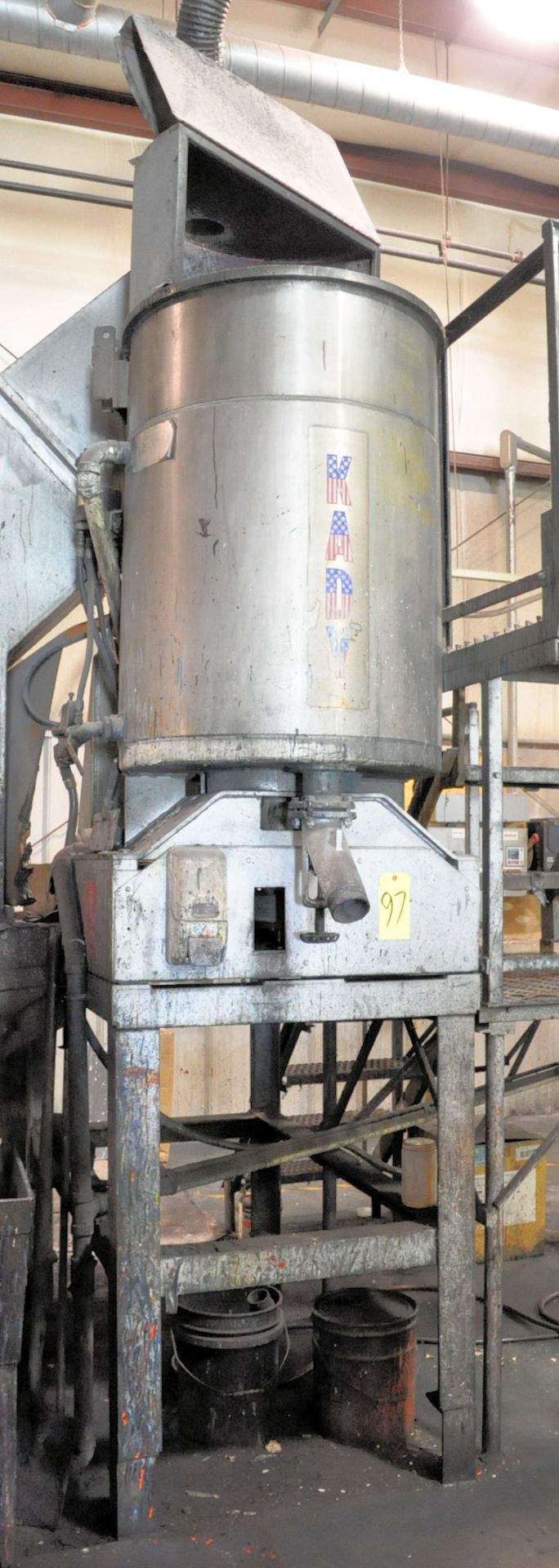 Kady 1,350-Lbs. Capacity Grinding Mill, 50-HP Motor, with Stand and Exhaust Hood - Image 2 of 3