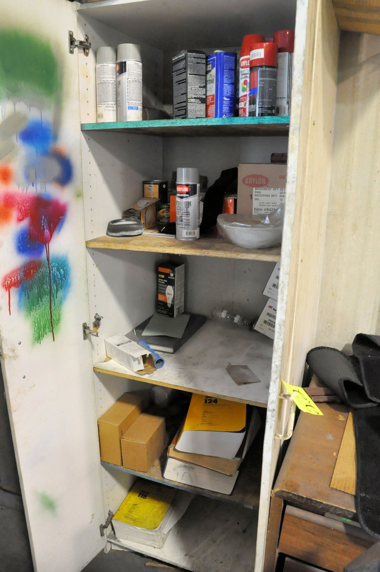 Lot-Work Bench, Desk and (2) 2-Door Storage Cabinets with Misc. Contents - Image 3 of 4