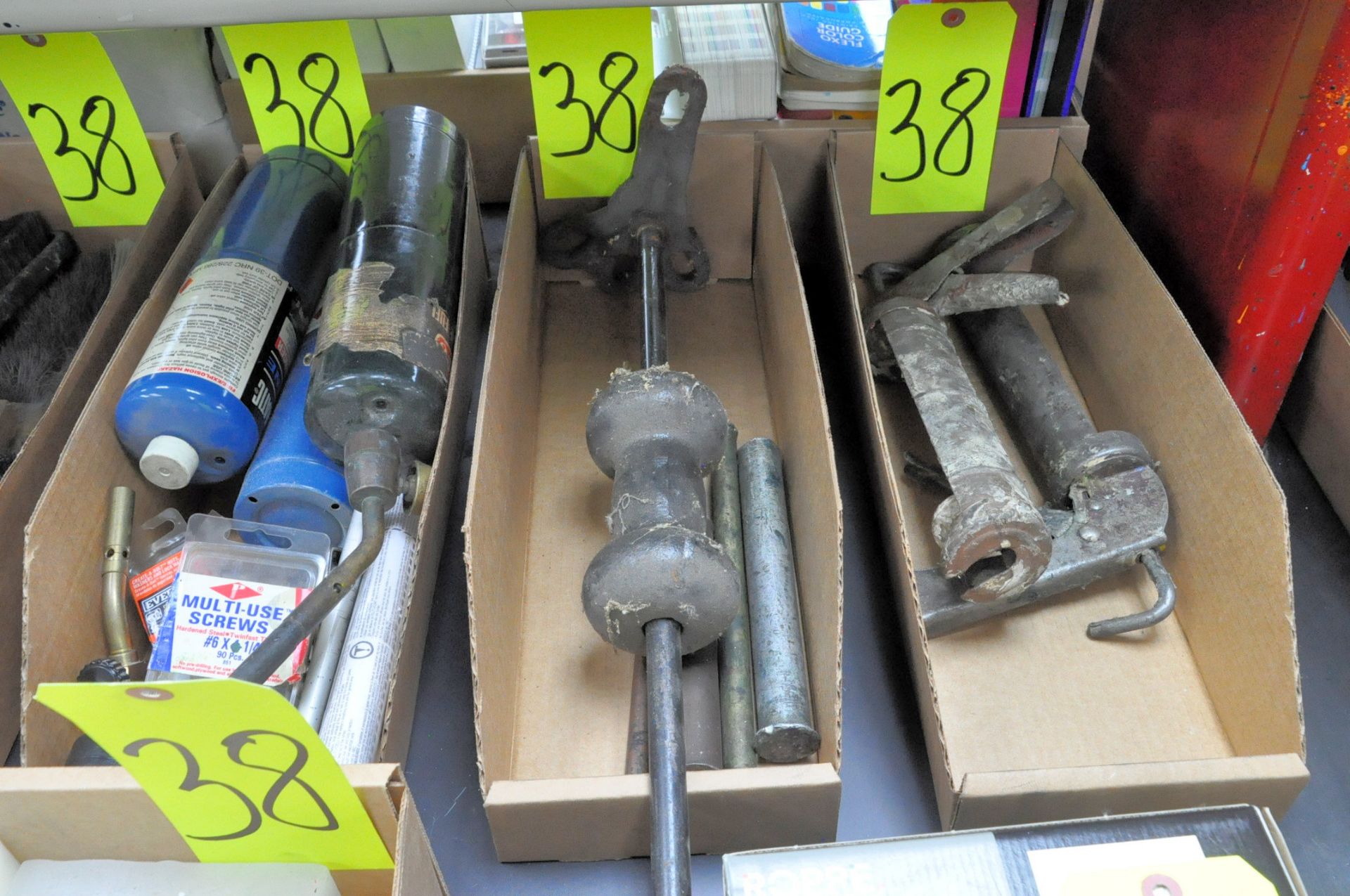 Lot-Various Rope, Hand Tools, Funnels etc. in (10) Boxes - Image 3 of 5