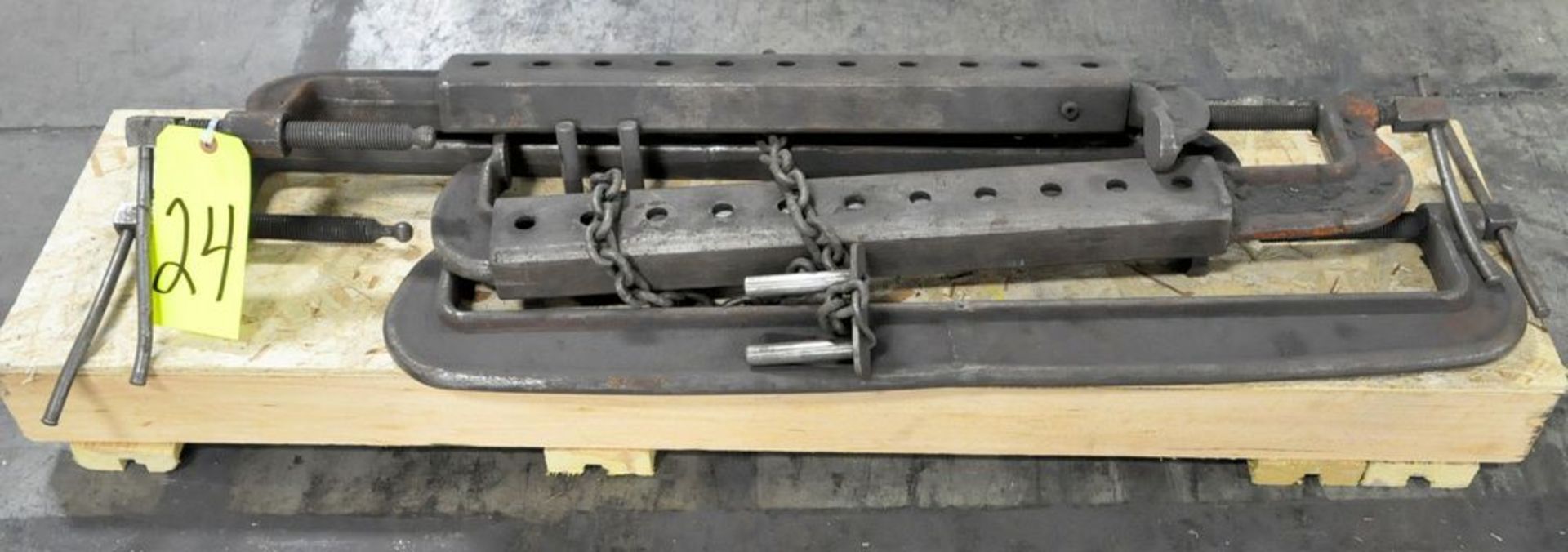 Lot-(4) 24" Die Clamps on (1) Pallet, (Plant 2)