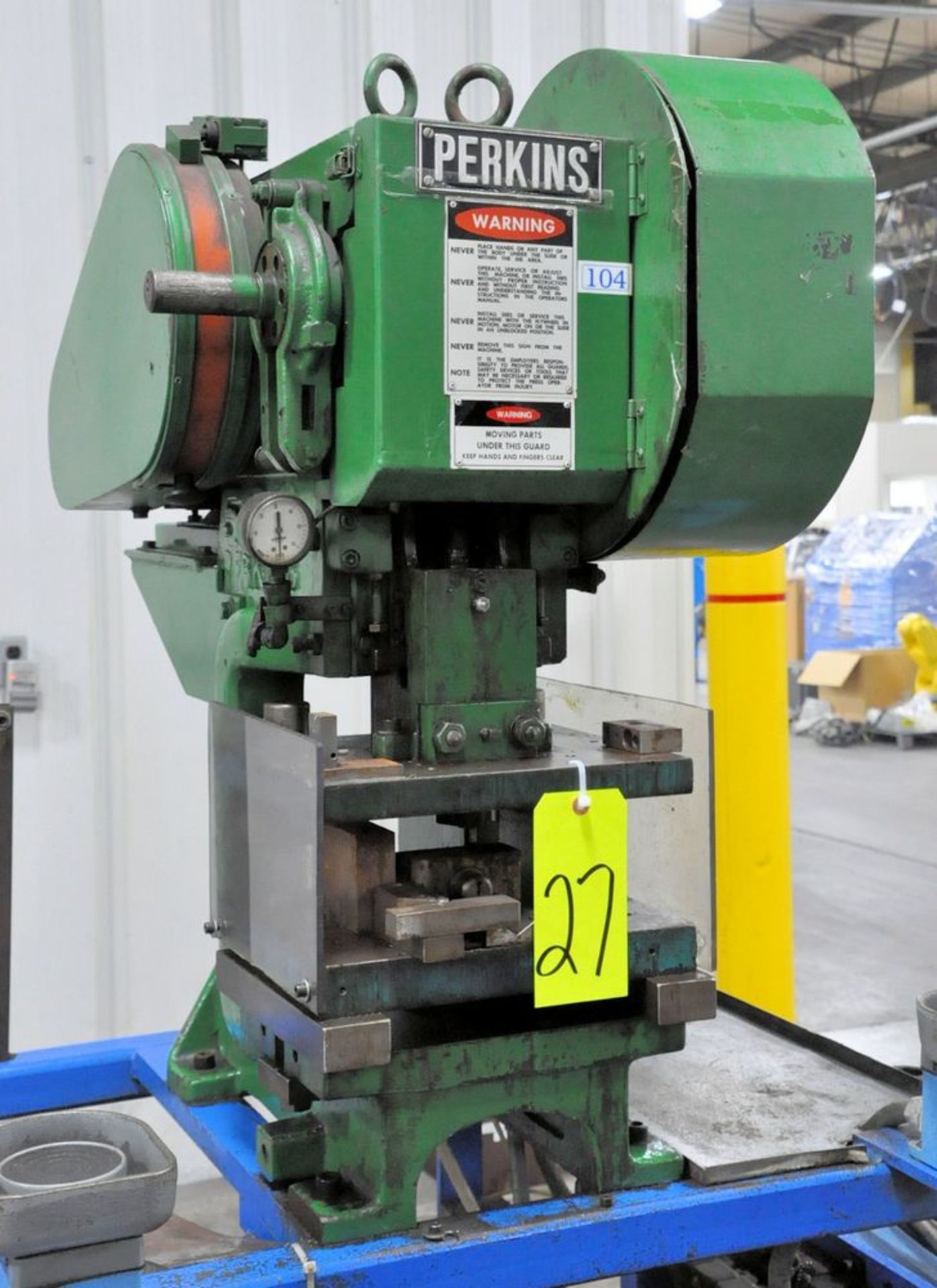 Perkins Model 5-C, 5-Ton Capacity Open Back Punch Press,