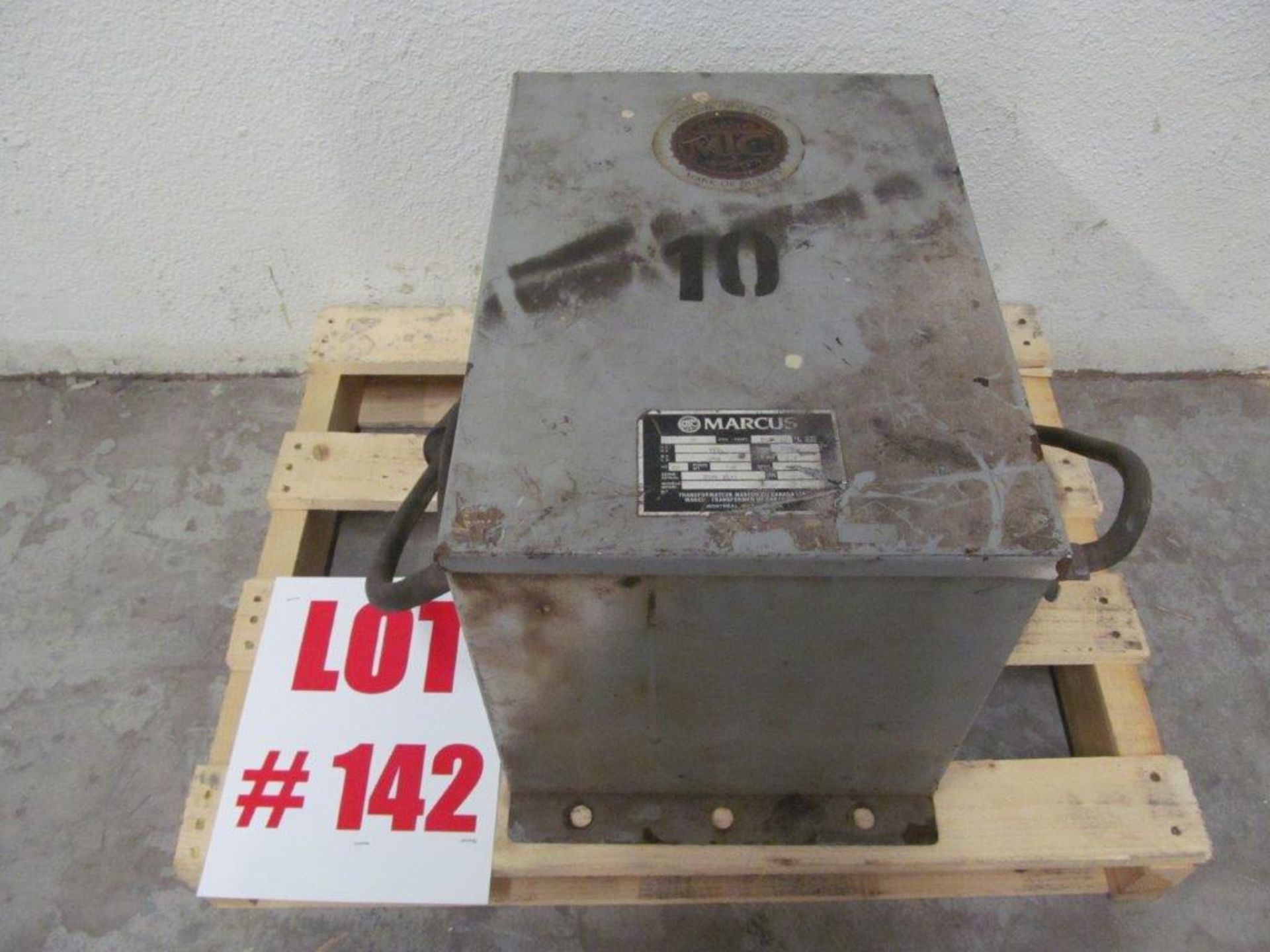 MARCUS ELECTRICAL TRANSFORMER, 10KVA, 600V-240V