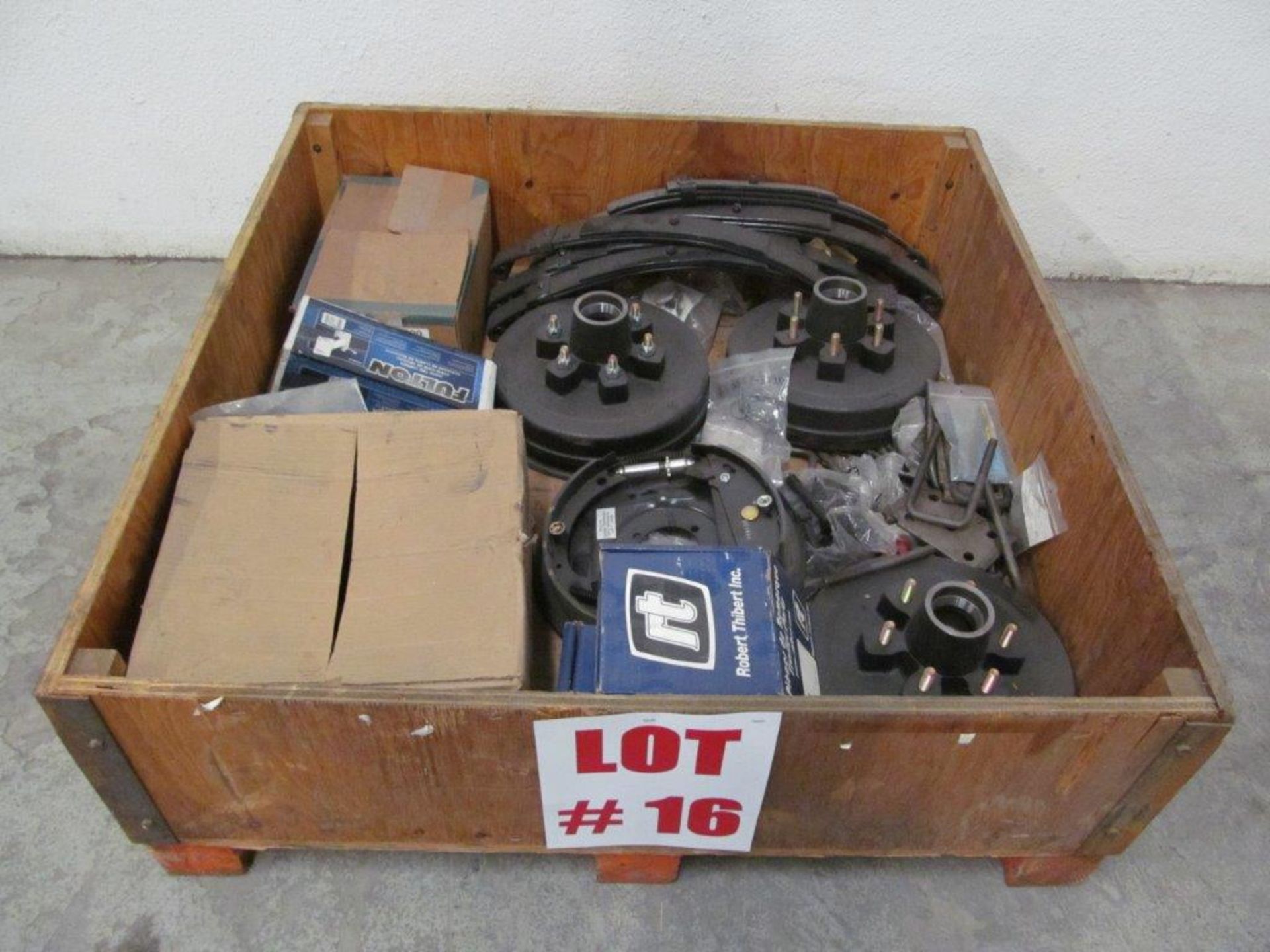 (1) LOT ASSORTED TRAILER PARTS, SPRINGS & BRAKE DRUMS, LOCATION, HAWKESBURY, ONTARIO