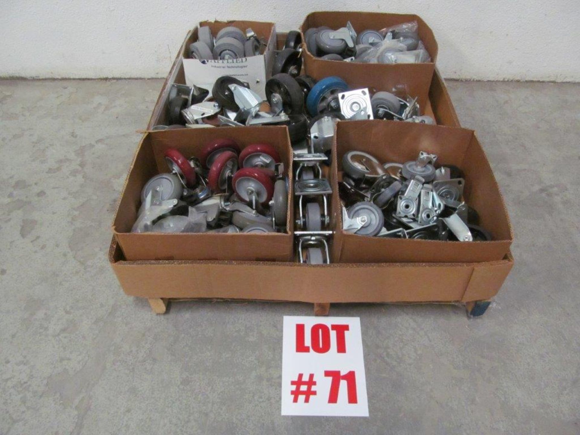 ASSORTED SWIVEL INDUSTRIAL CASTERS, LOCATION, HAWKESBURY, ONTARIO