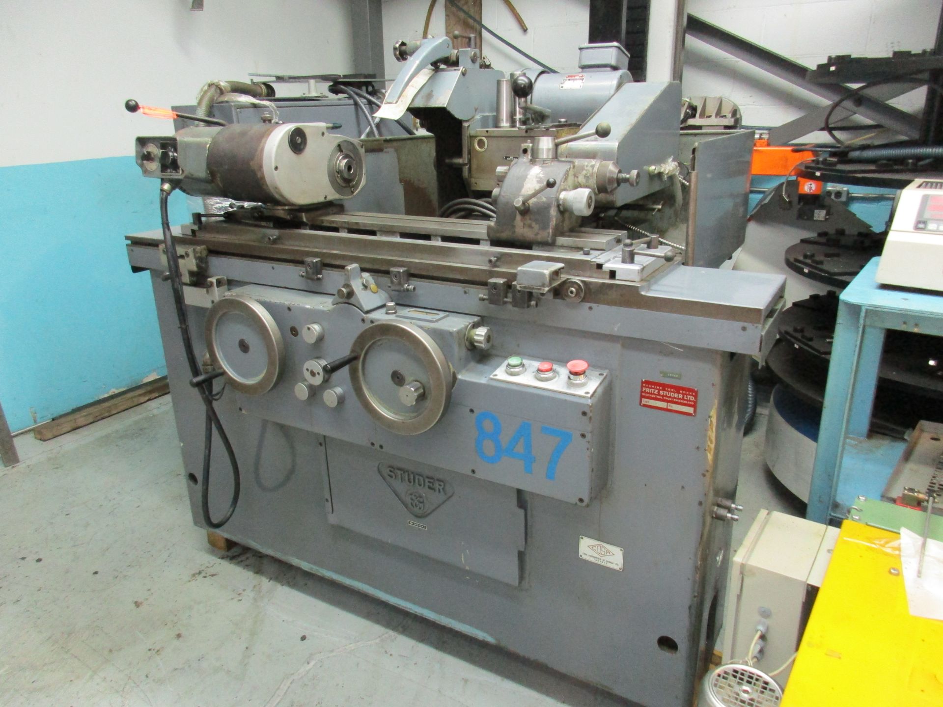 STUDER CYLINDRICAL GRINDER, MODEL RHU 500, AIR CONTROLLED SPINDLE, LOCATION: MONTREAL AREA - Image 4 of 5