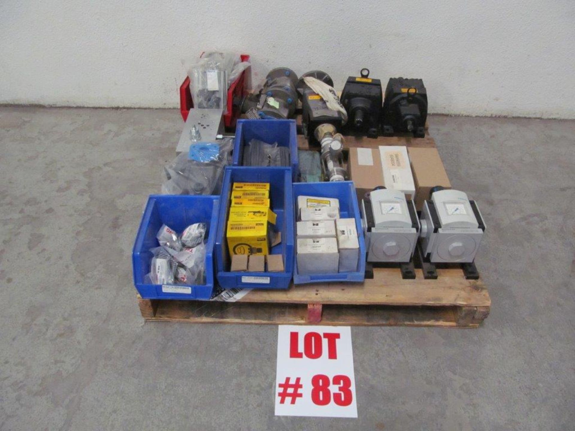 ASSORTED GEAR VALVES, FLANGES, FESTO, GEAR REDUCERS, ETC., LOCATION, HAWKESBURY, ONTARIO