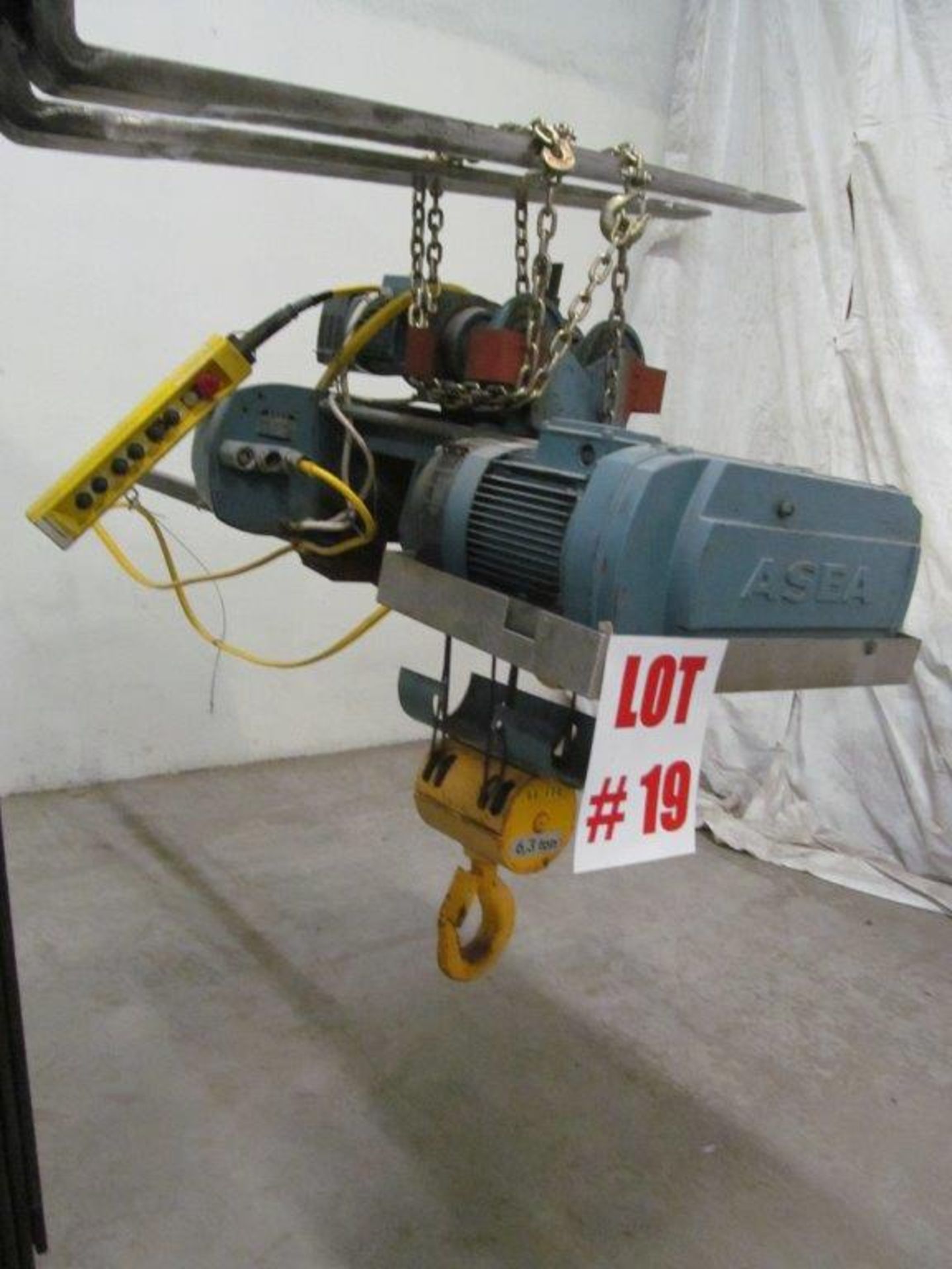 ASEA OVERHEAD CRANE, 6.3 TON CAPACITY, 575V/3PH/60C, LOCATION, HAWKESBURY, ONTARIO