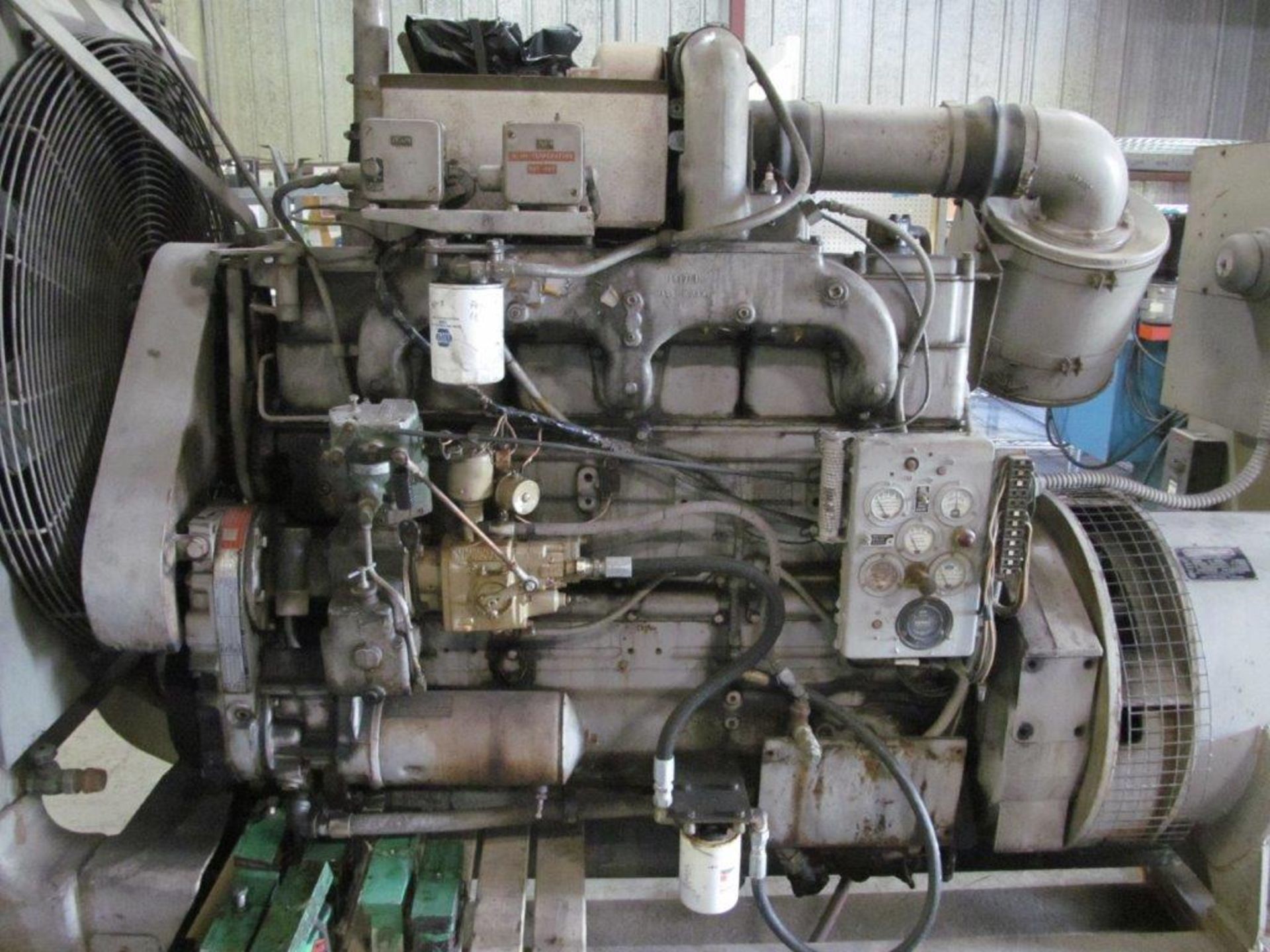 CUMMINS DIESEL GENERATOR, MODEL NT3351P, 6 CYLINDER, 2075 HRS, 210KW, 263 KVA, VOLTAGE 120/208, - Image 4 of 13