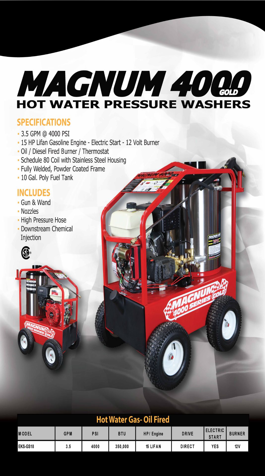 BRAND NEW EASY-KLEEN HOT WATER PRESSURE WASHER MODEL MAGNUM GOLD, LOCATION: HAWKESBURY, ONTARIO - Image 11 of 11