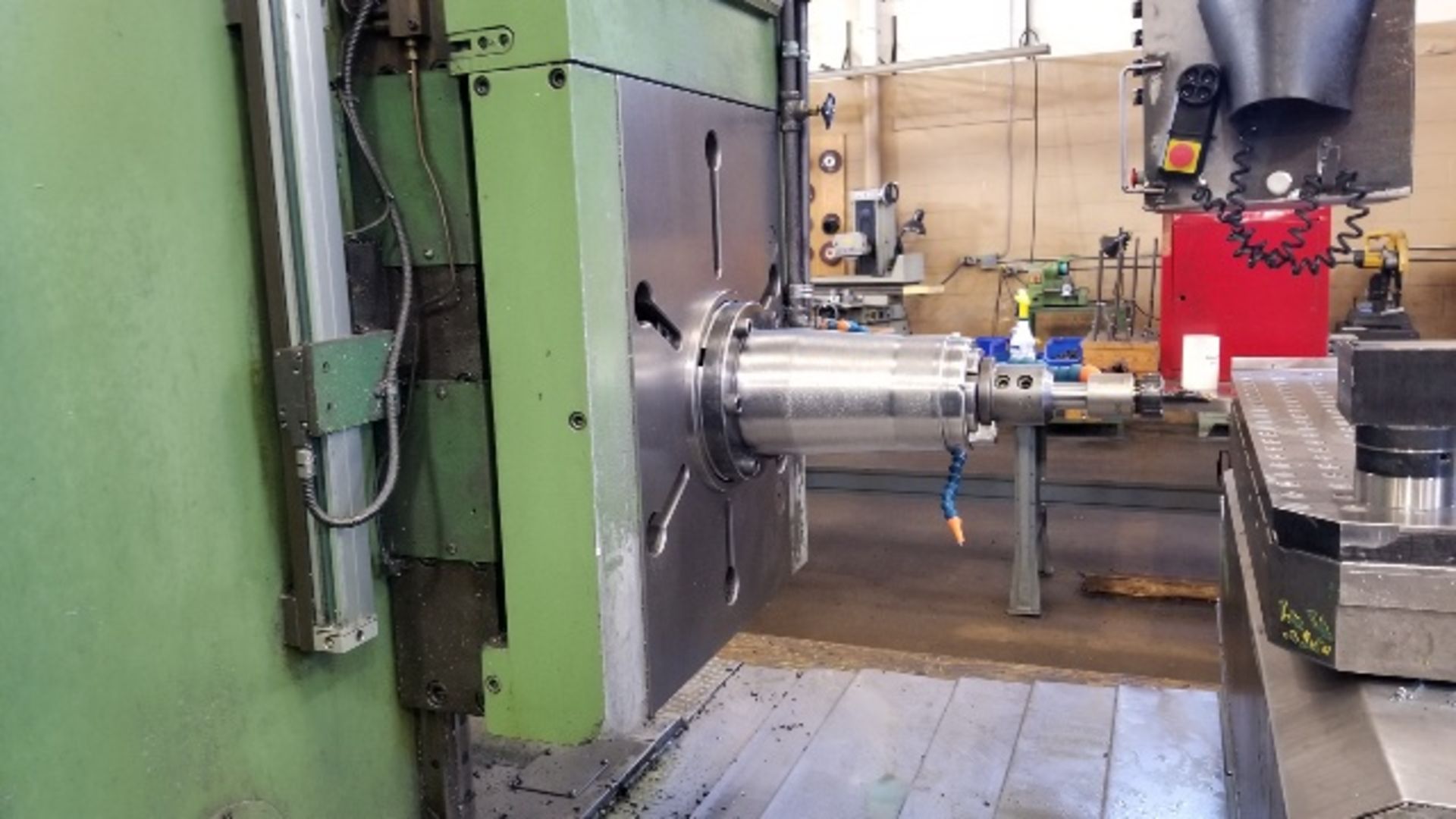 5'' STANKO CNC BORING MILL, TABLE SIZE 49'' X 44'', 426 HEIDENHAIN CONTROL, 50 TAPER, 16-1250 RPM, - Image 5 of 26