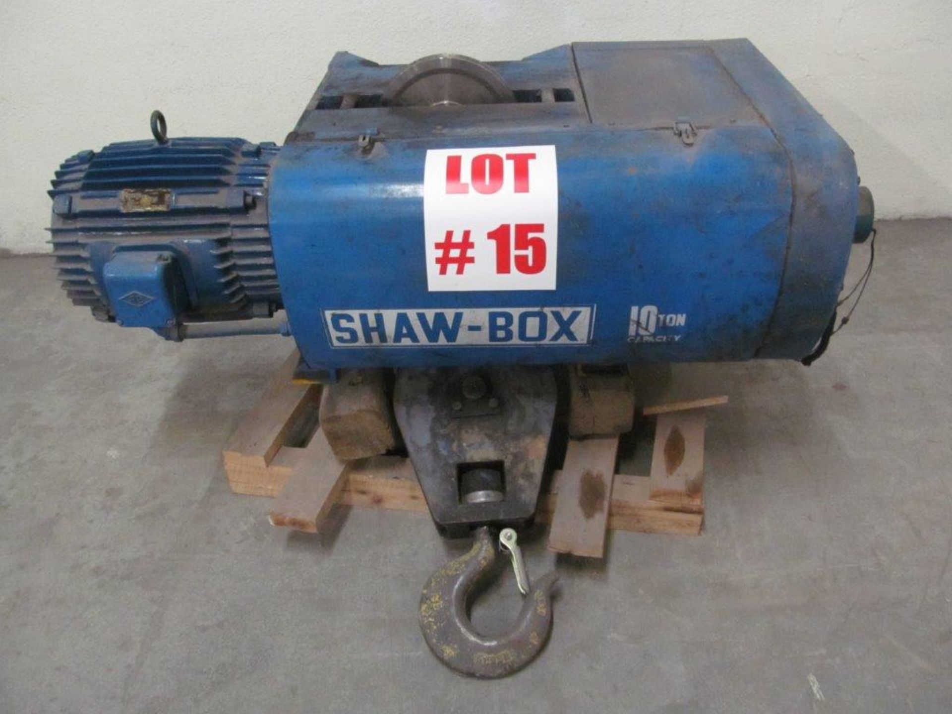 SHAW-BOX OVERHEAD CRANE/HOIST 10TON CAPACITY, LOCATION, HAWKESBURY, ONTARIO