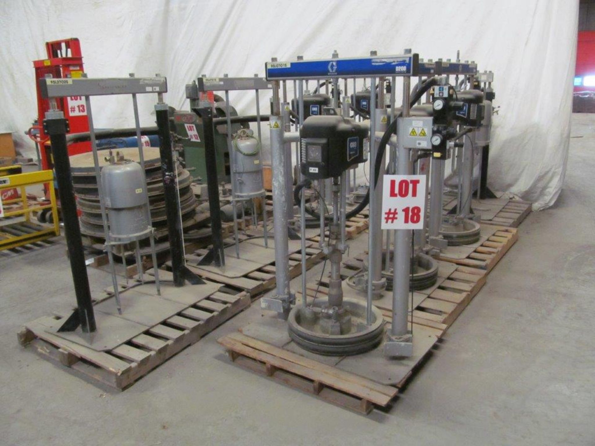 (8) GRACO PUMPS C63 & BULLDOG, LOCATION, HAWKESBURY, ONTARIO