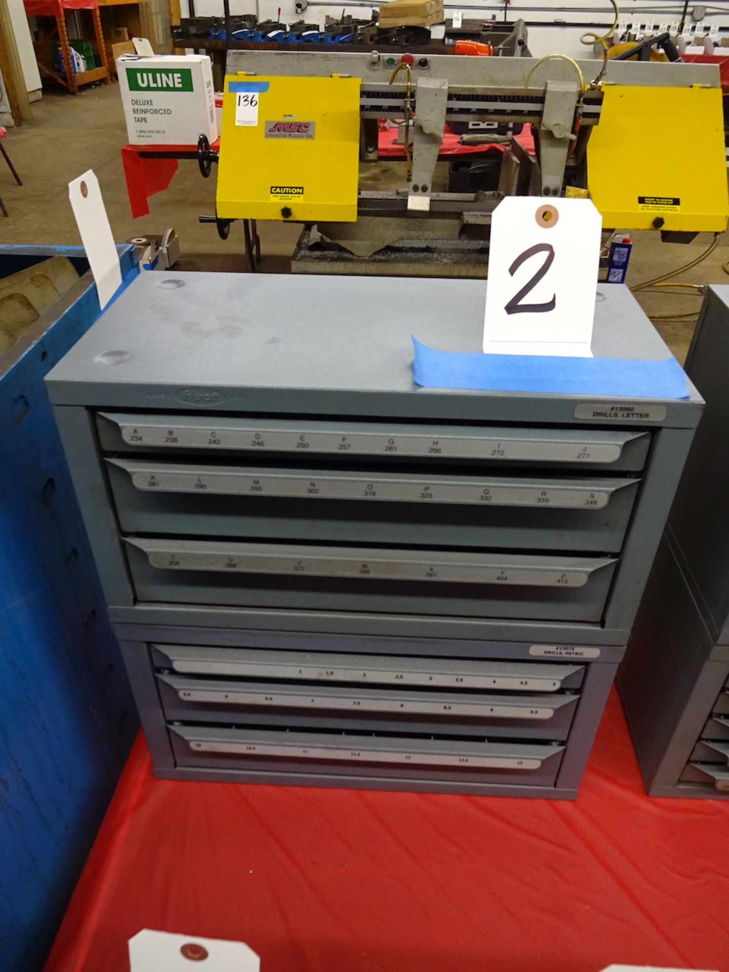 LOT (2) DRILL CABINETS W/ DRILLS