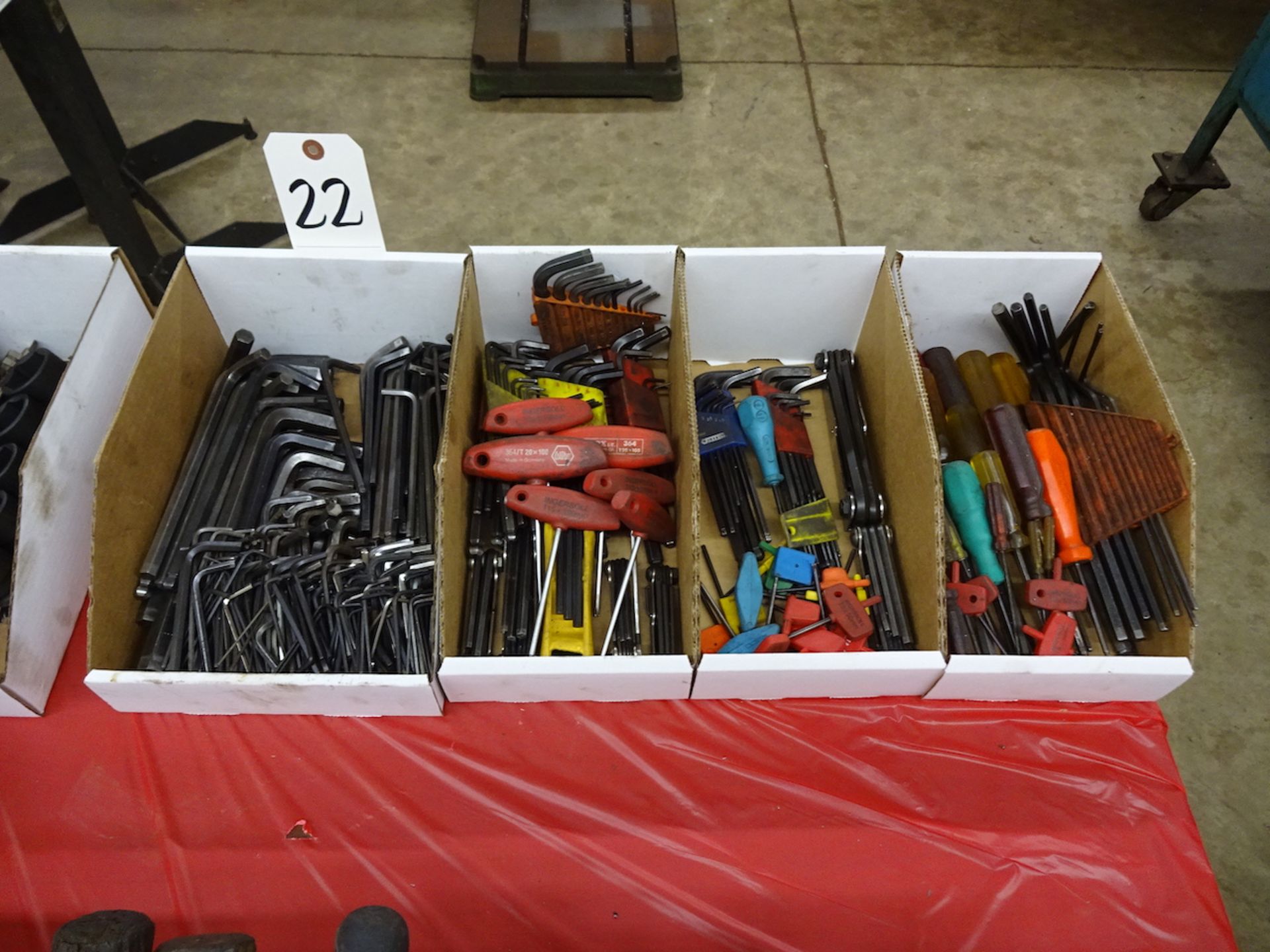 LOT ASSORTED ALLEN WRENCHES (4 BOXES)