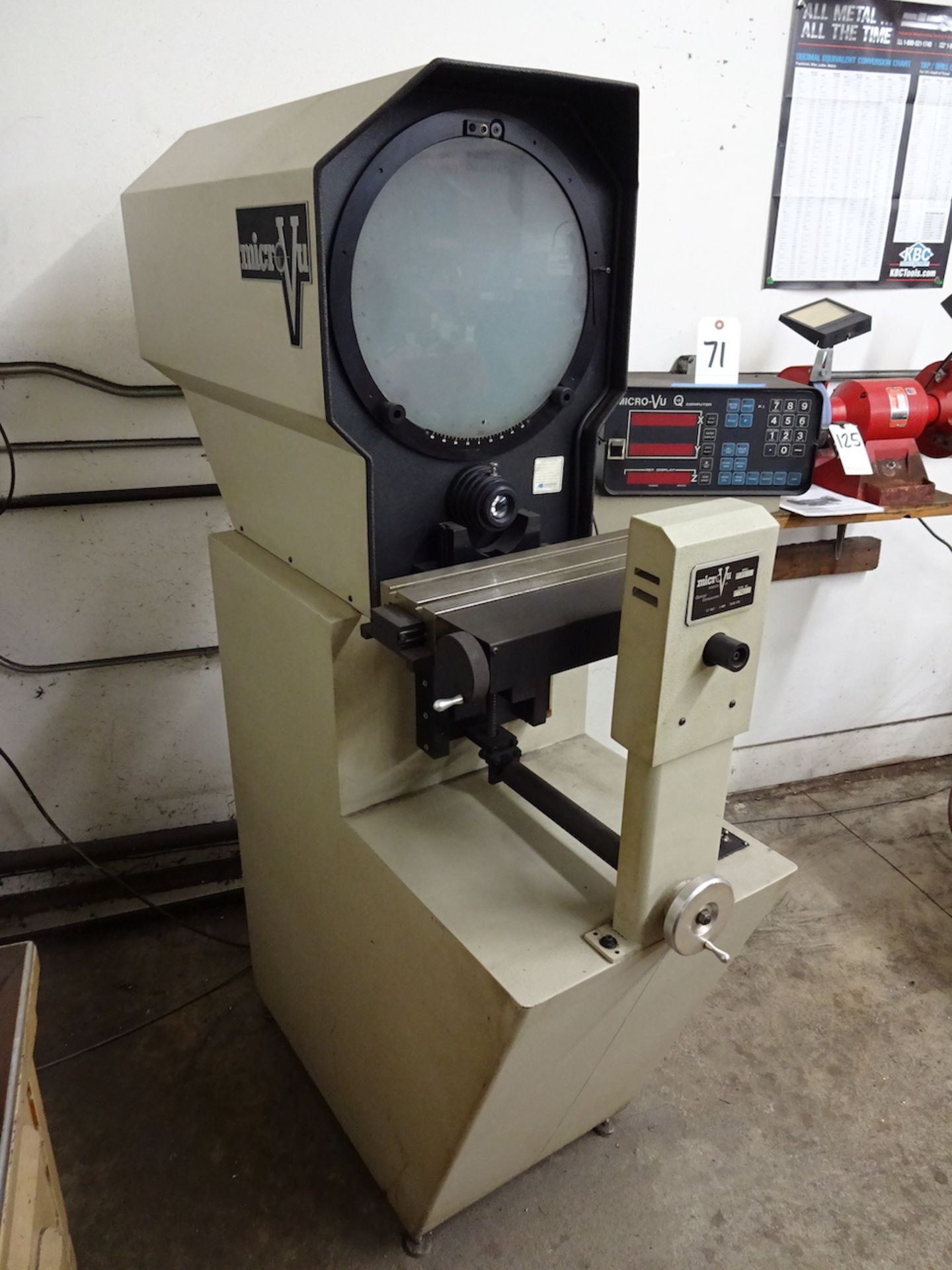 MICRO-VU 14 IN. MODEL H14 OPTICAL COMPARATOR: S/N 3330 (1987) , Q16 COMPUTER - Image 2 of 7