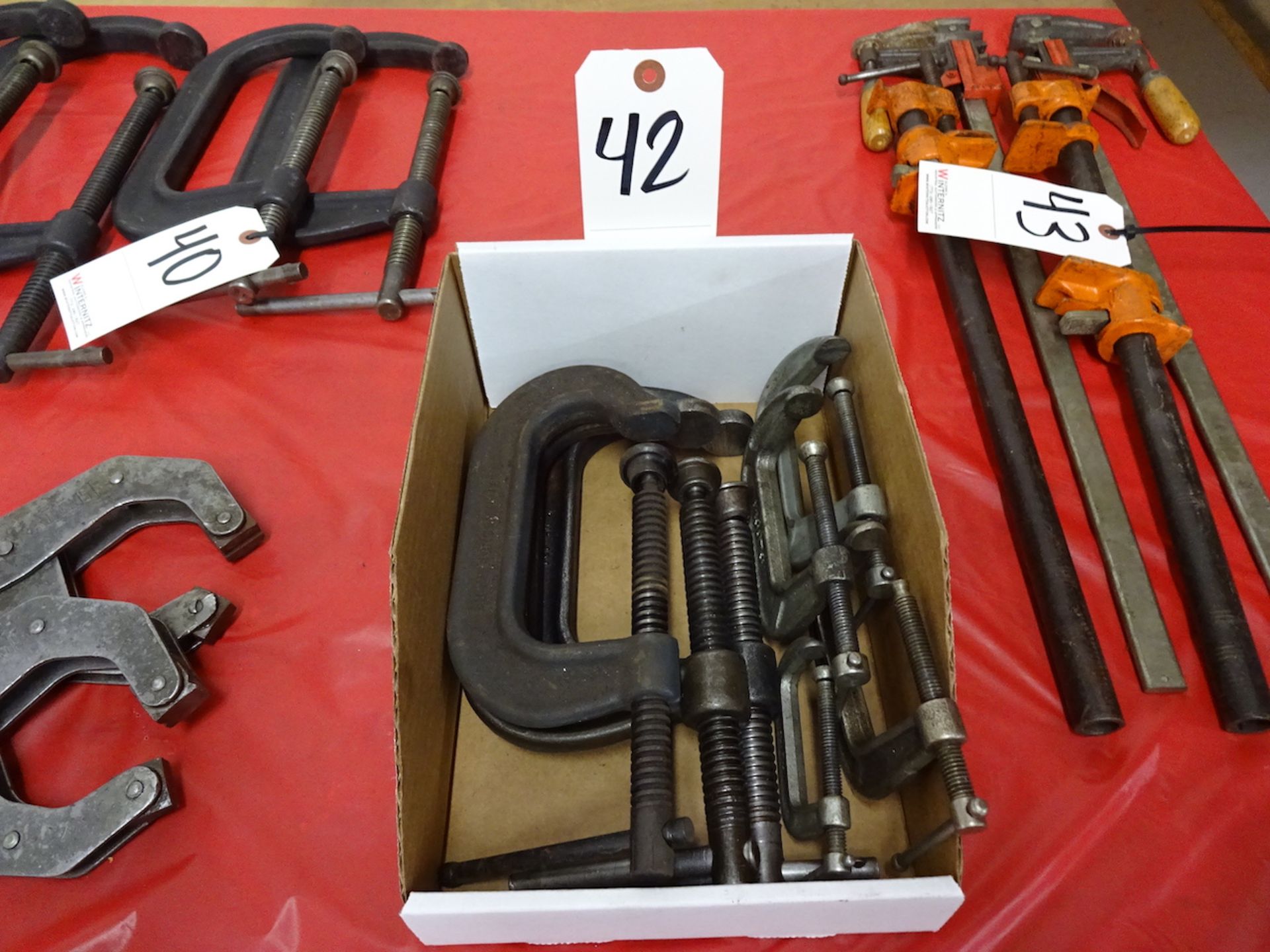 LOT ASSORTED CLAMPS