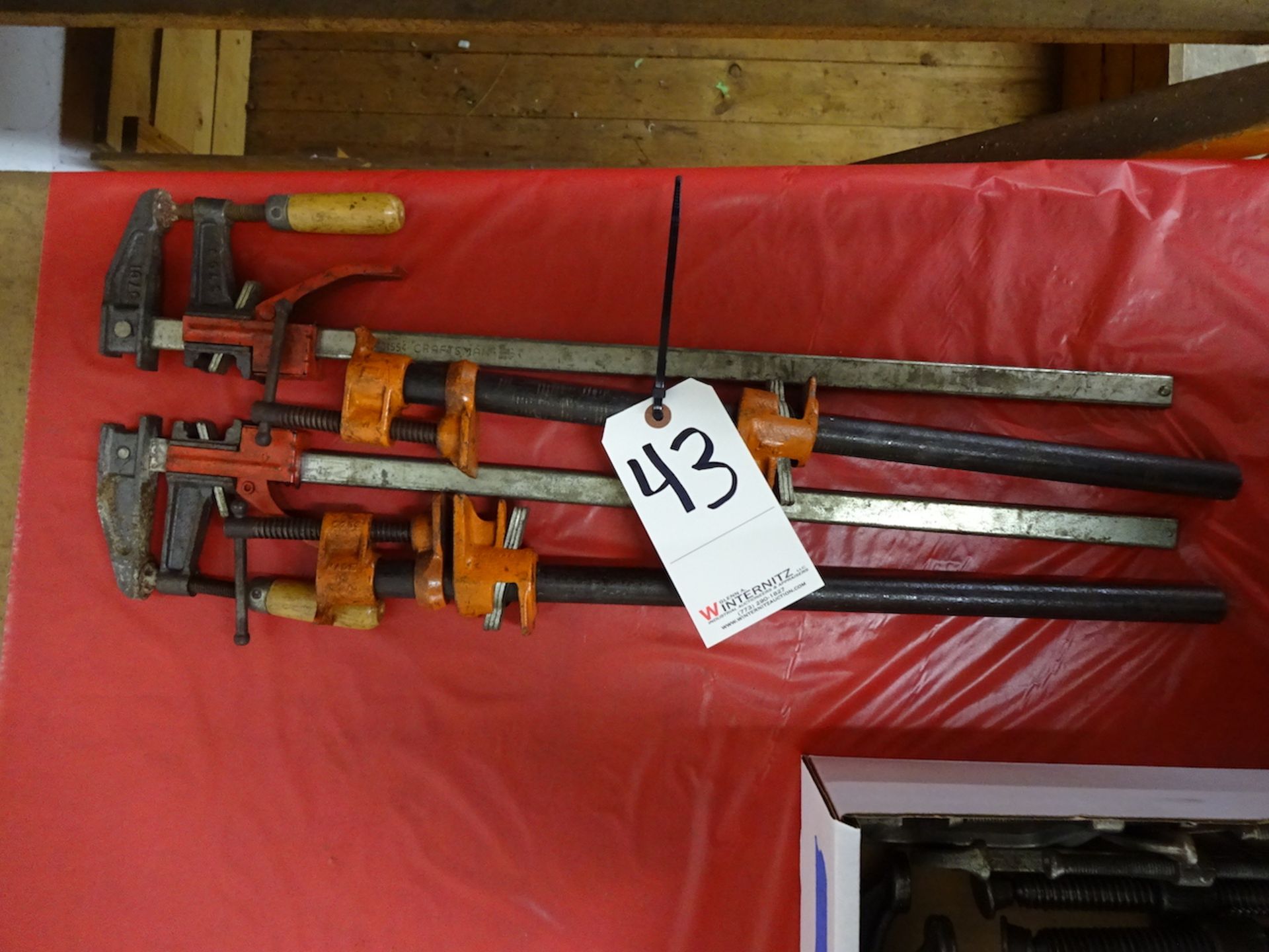 LOT ASSORTED CLAMPS