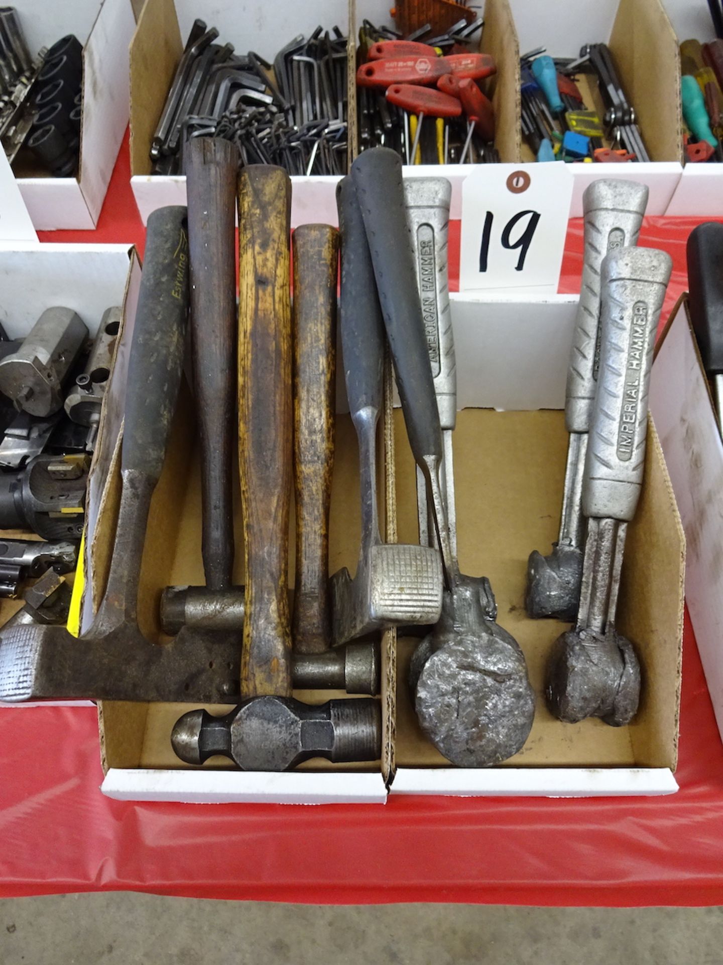 LOT ASSORTED HAMMERS (2 BOXES)