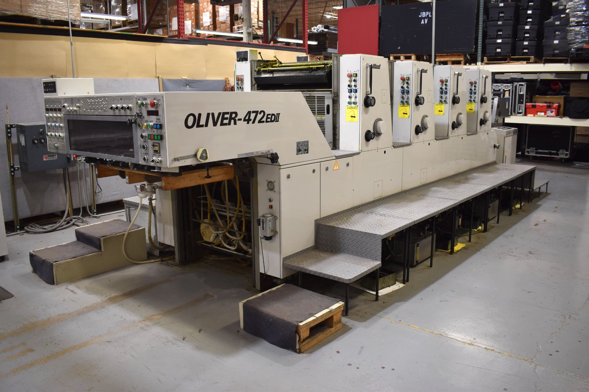 1996 OLIVER SAKURAI 72 X 52 (28 X 20) MODEL OLIVER 472EDII 4/C SHEET FED PRINTING PRESS: