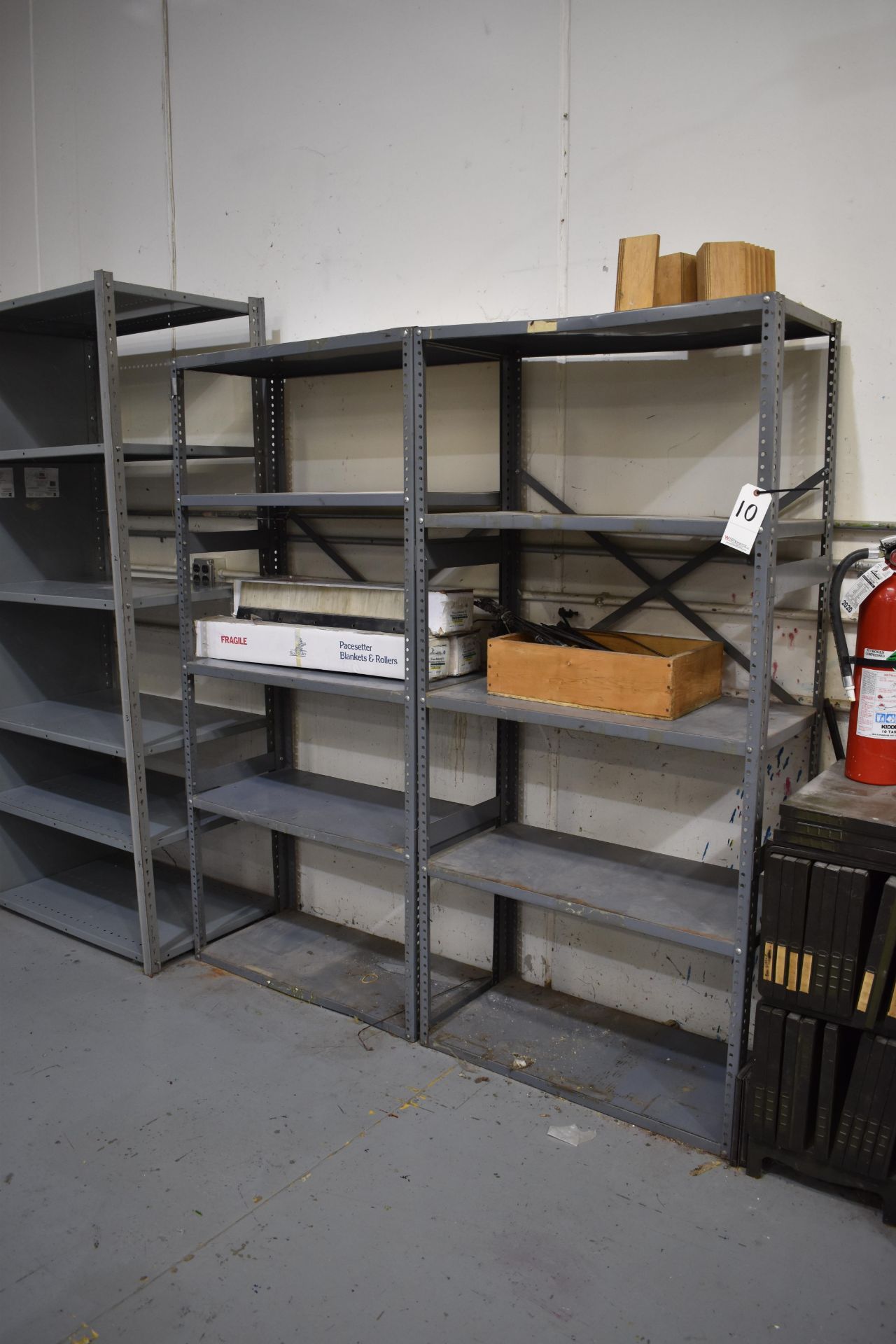 LOT (4) SECTIONS ASSORTED BOLT TOGETHER STEEL SHELVING (NO CONTENTS) - Image 2 of 2