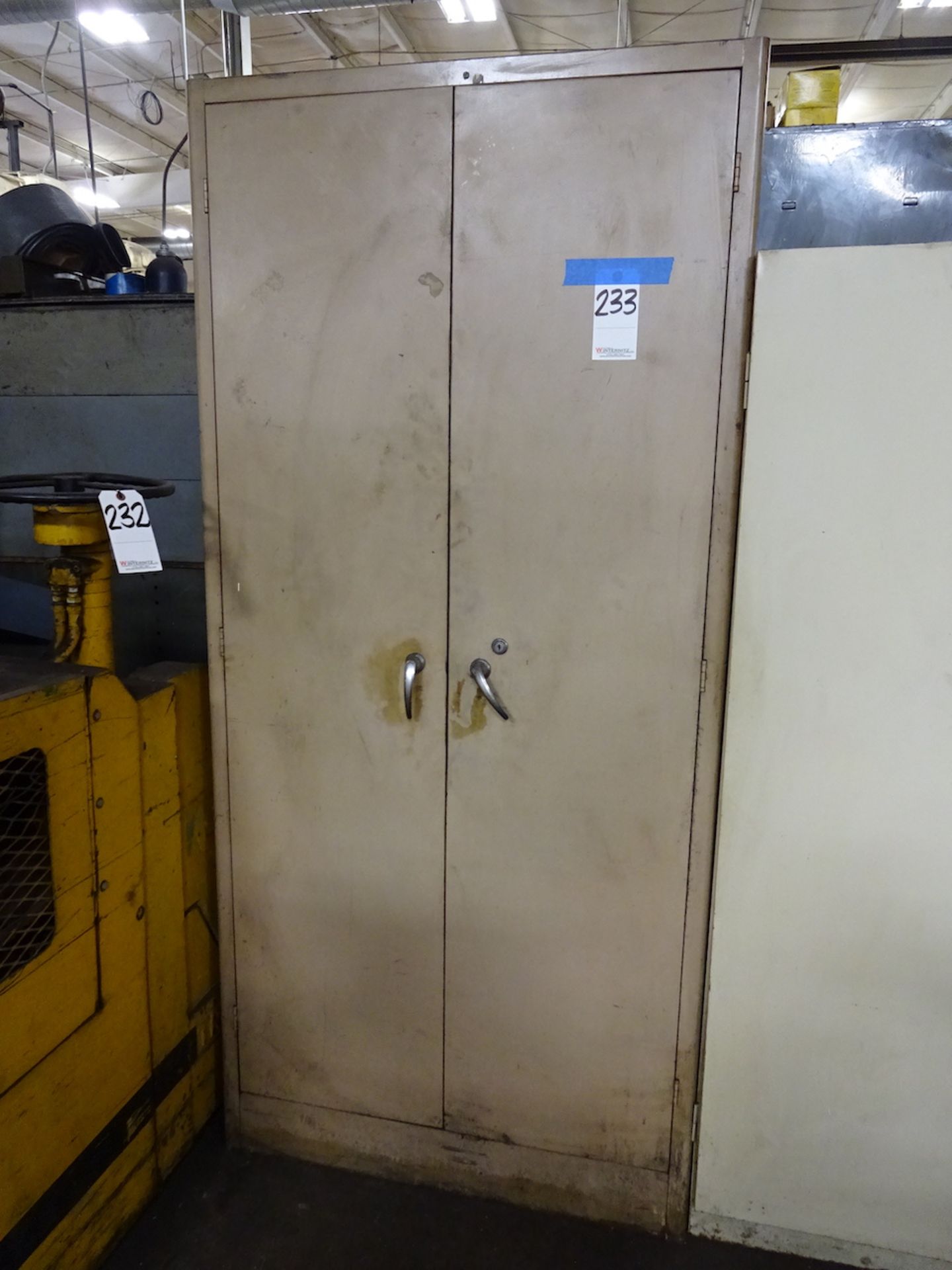 2-Door Steel Storage Cabinet ( No Contents )