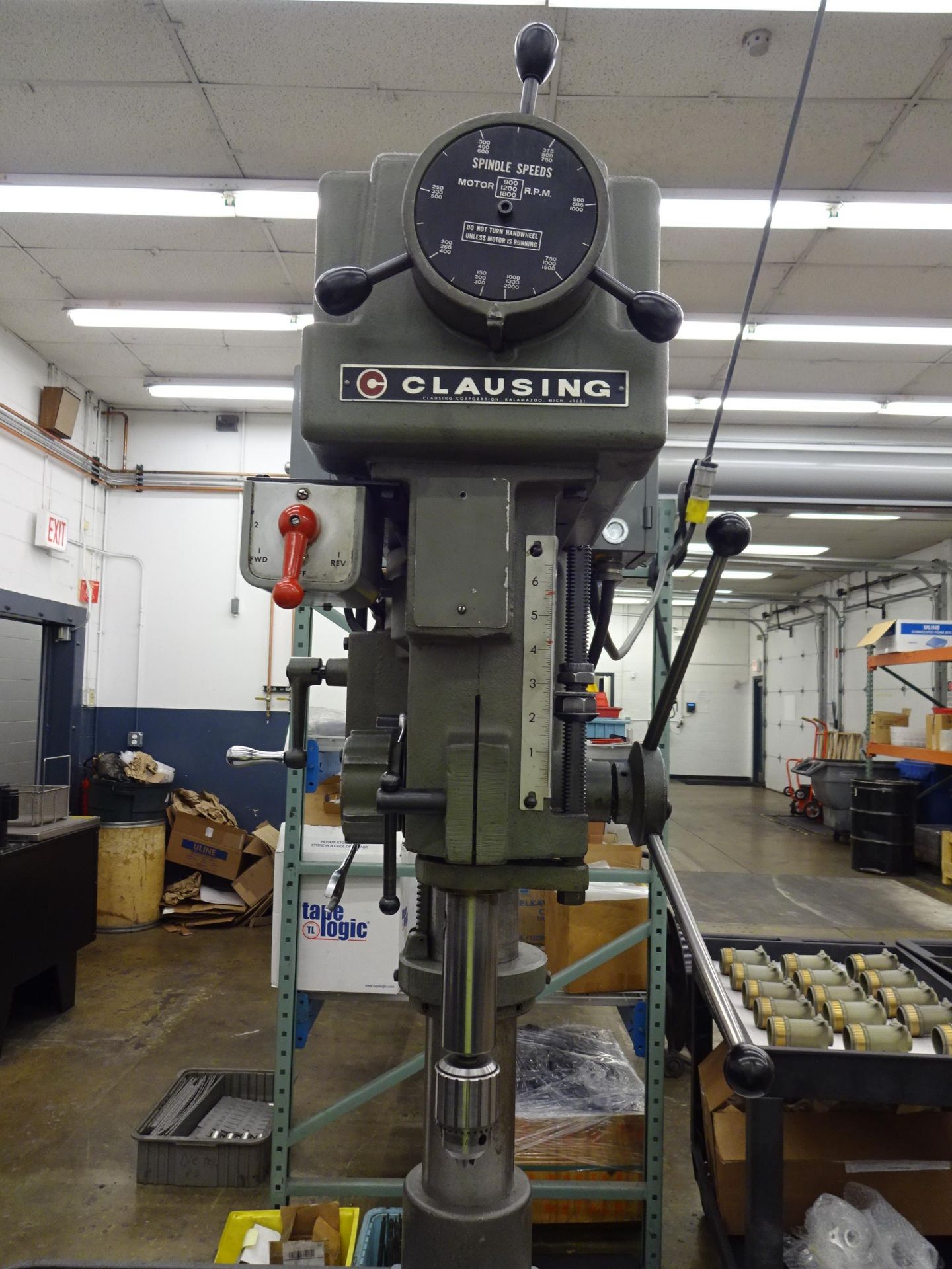 CLAUSING 20" MODEL 2286 VARIABLE SPEED PRODUCTION DRILL PRESS, S/N 528937 - Image 3 of 4