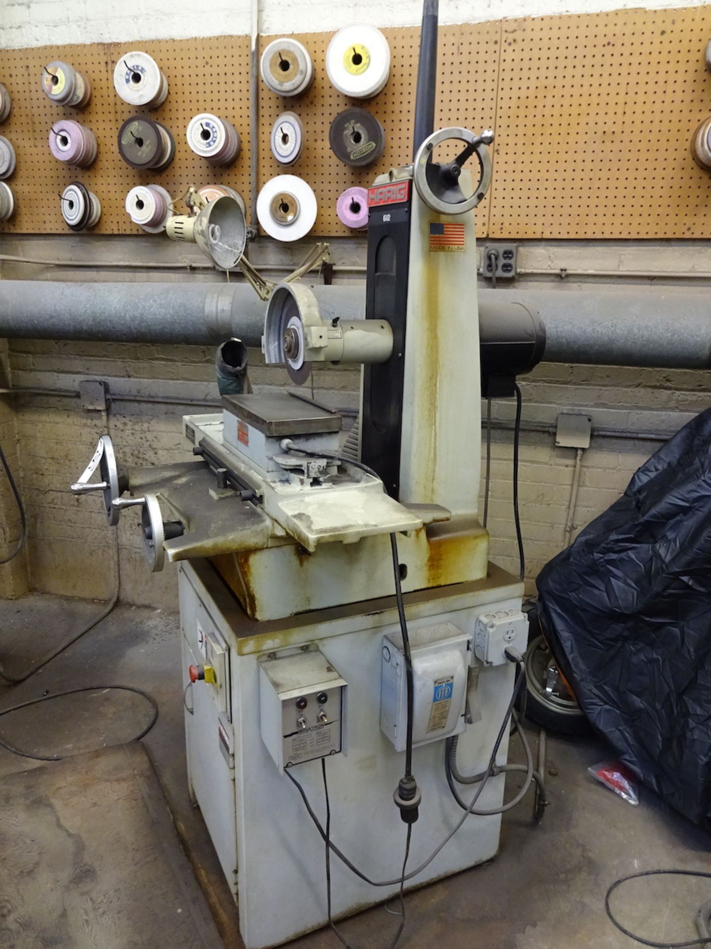 HARIG 6 X 12 MODEL 612 HAND FEED SURFACE GRINDER, S/N 19831, MAGNA-LOCK HR-612C MAGNETIC CHUCK, - Image 3 of 3