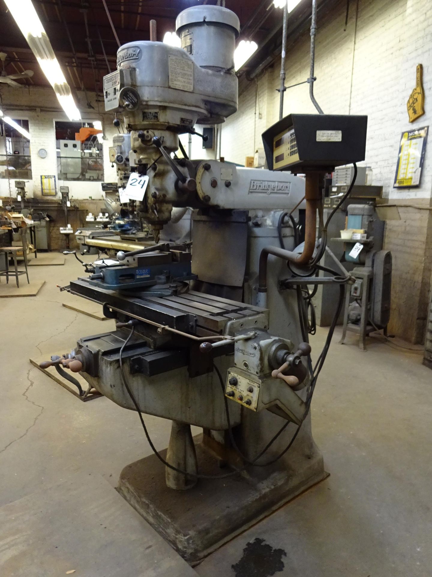 BRIDGEPORT 2HP SERIES I VERTICAL MILLING MACHINE, S/N 200293, - Image 6 of 6