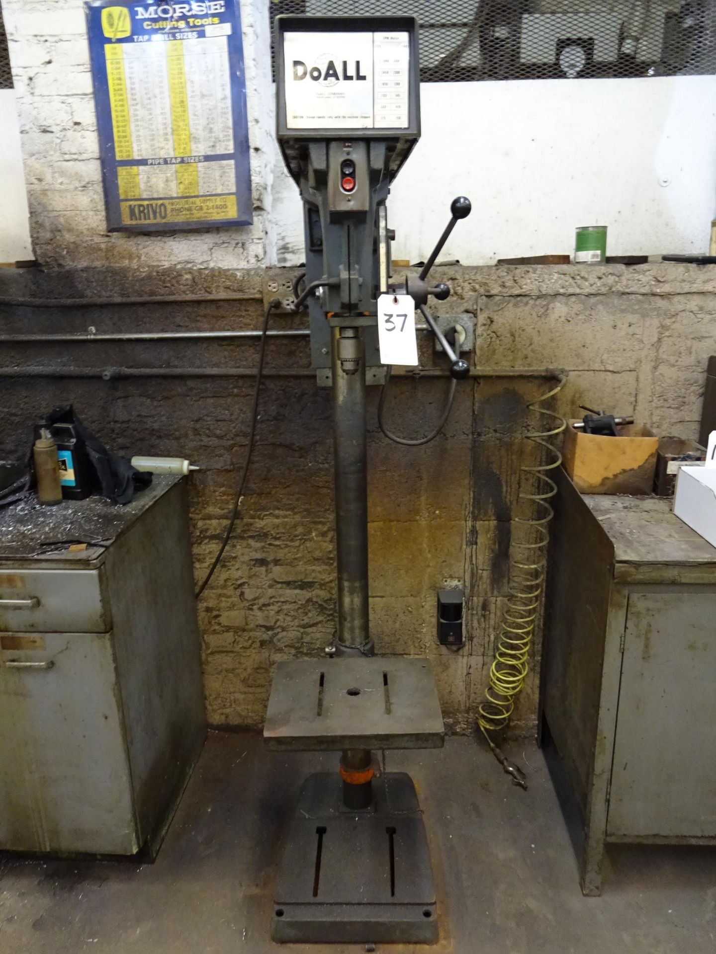 DOALL 3/4HP DRILL PRESS, S/N 504100, 250-5000 RPM - Image 2 of 2