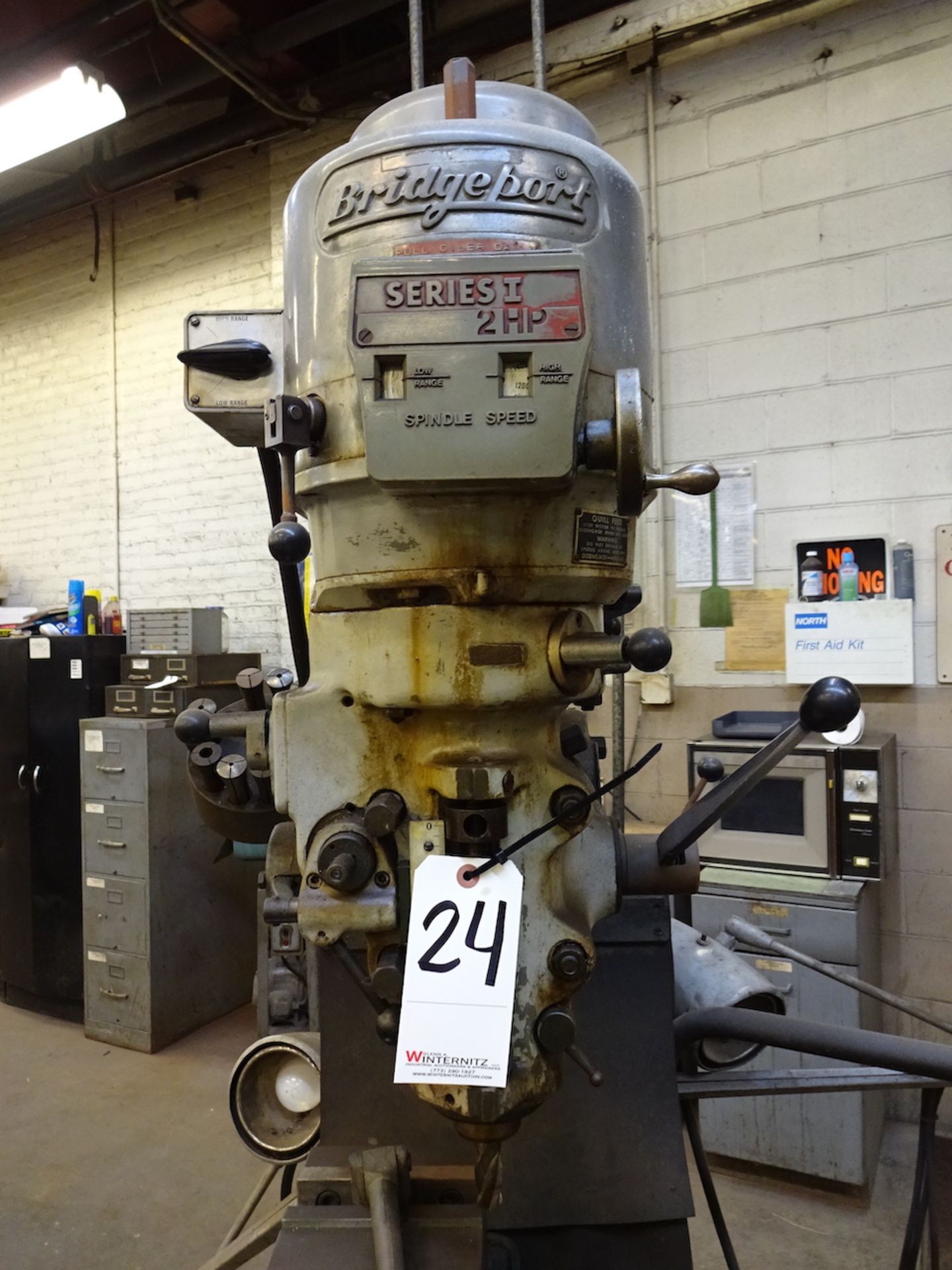 BRIDGEPORT 2HP SERIES I VERTICAL MILLING MACHINE, S/N 200293, - Image 5 of 6