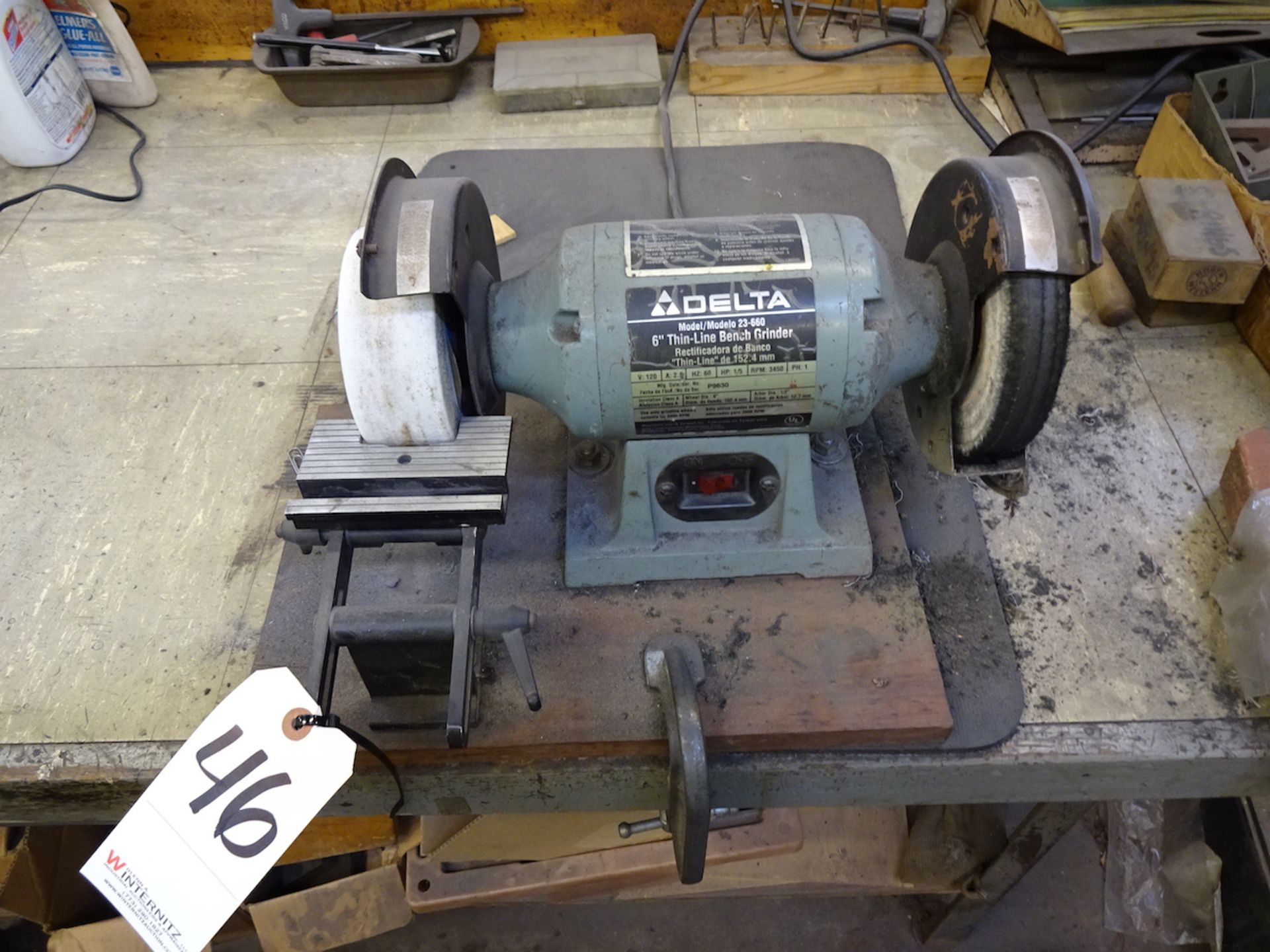 DELTA 6 IN. MODEL 23-660 THIN-LINE BENCH GRINDER