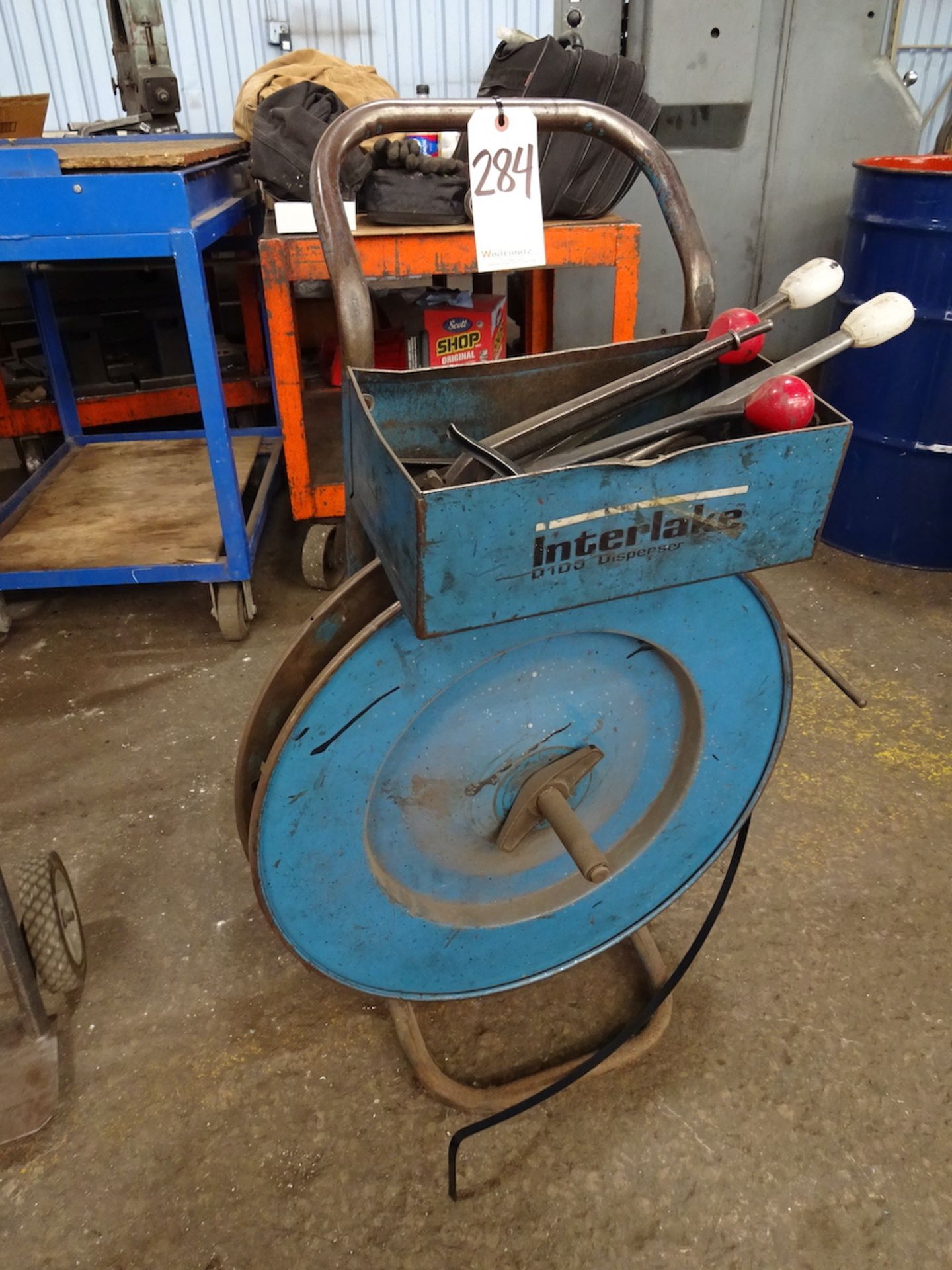 Interlake Steel Strapping Cart with Tools