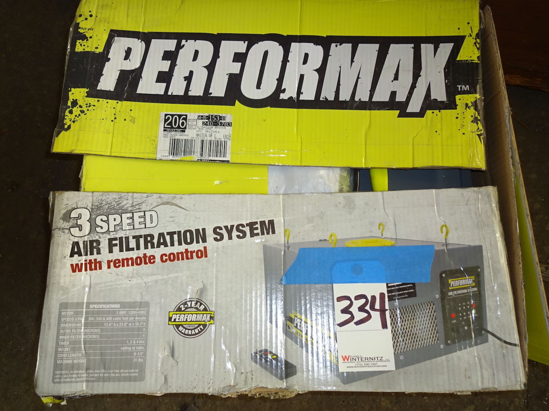 Performax 3-Speed Air Filtration System, with Remote Control