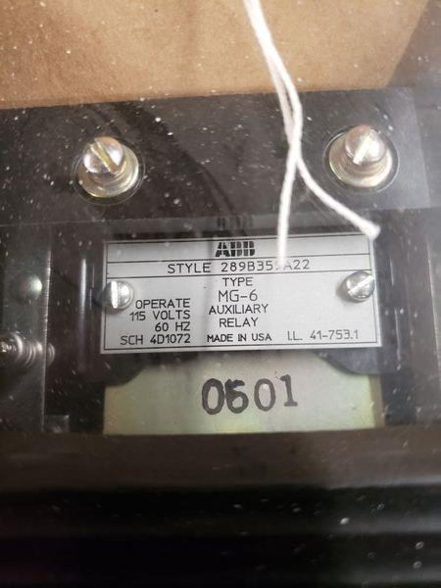 ABB RELAYS - PARTS # 289B359A21 - Image 2 of 3