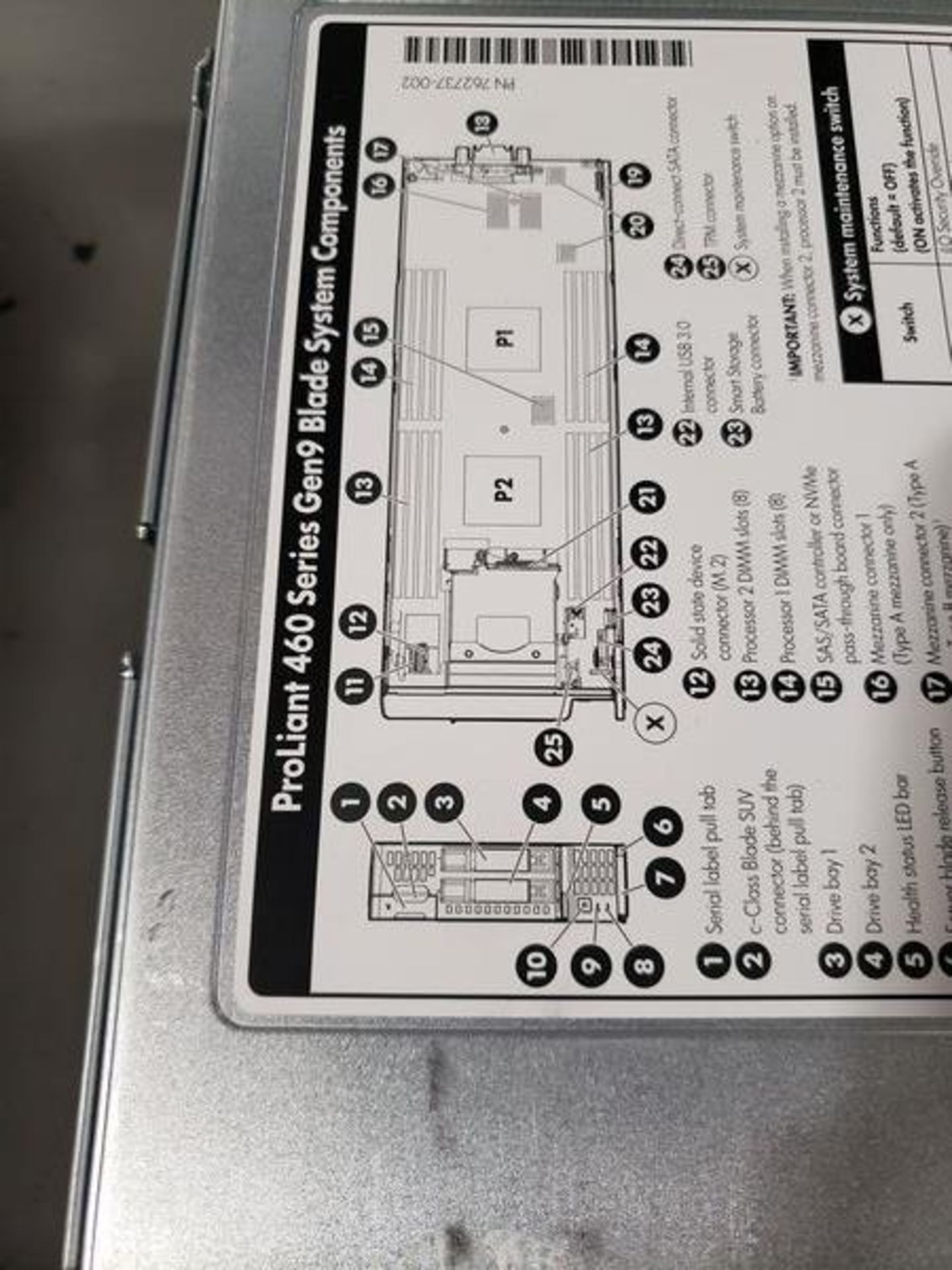 HP PROLIANT BL460C G9 SERVERS - Image 2 of 5