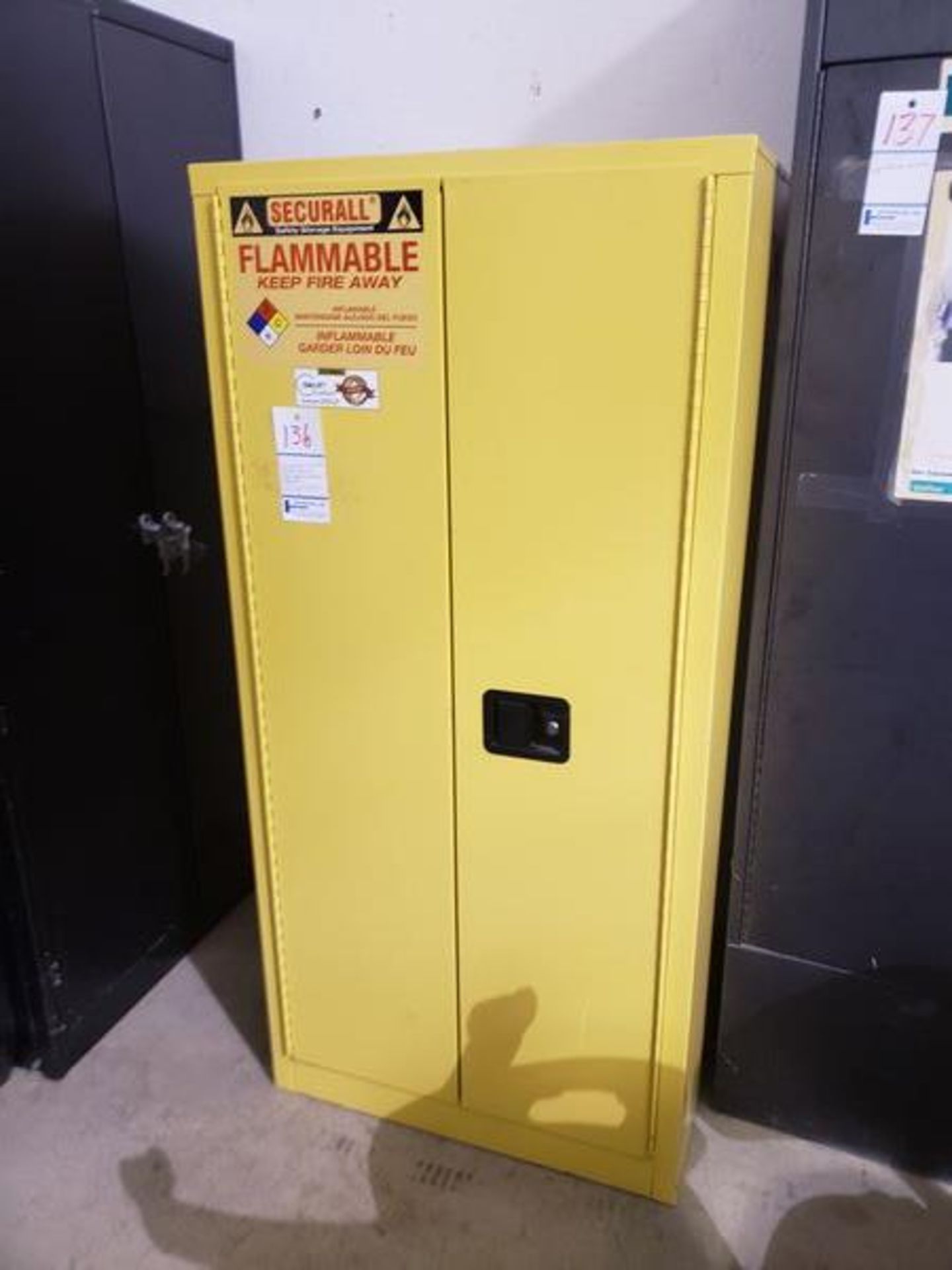 SECURALL MODEL V160 NFPA CODE 30 - DRUM CABINET 31-1/4" X 31" X 65.5"