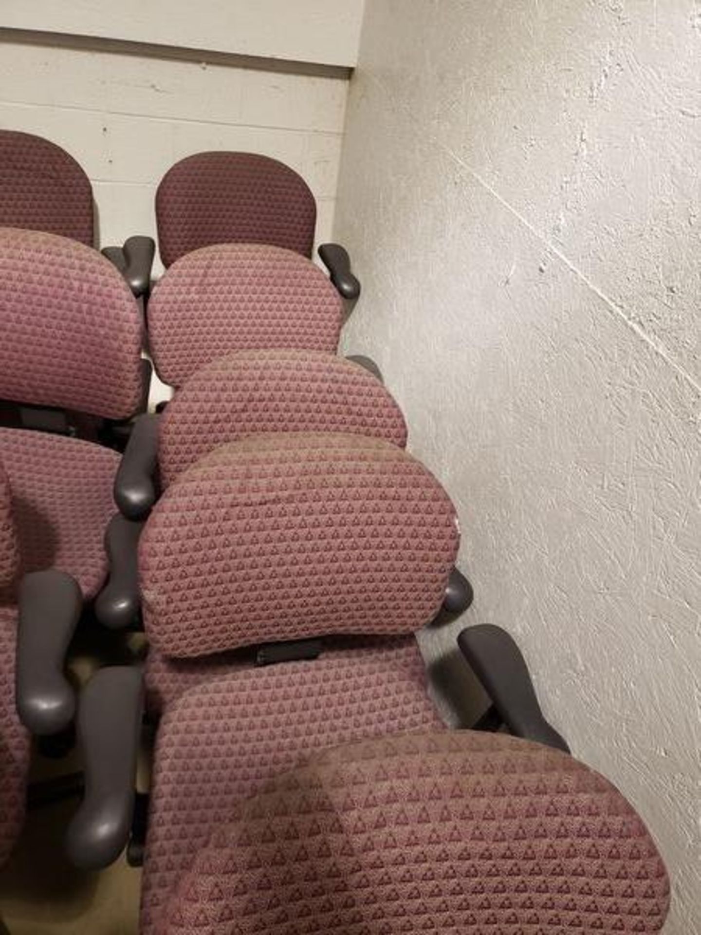 MAROON SWIVEL ARM POSTURE CHAIRS - Image 4 of 4